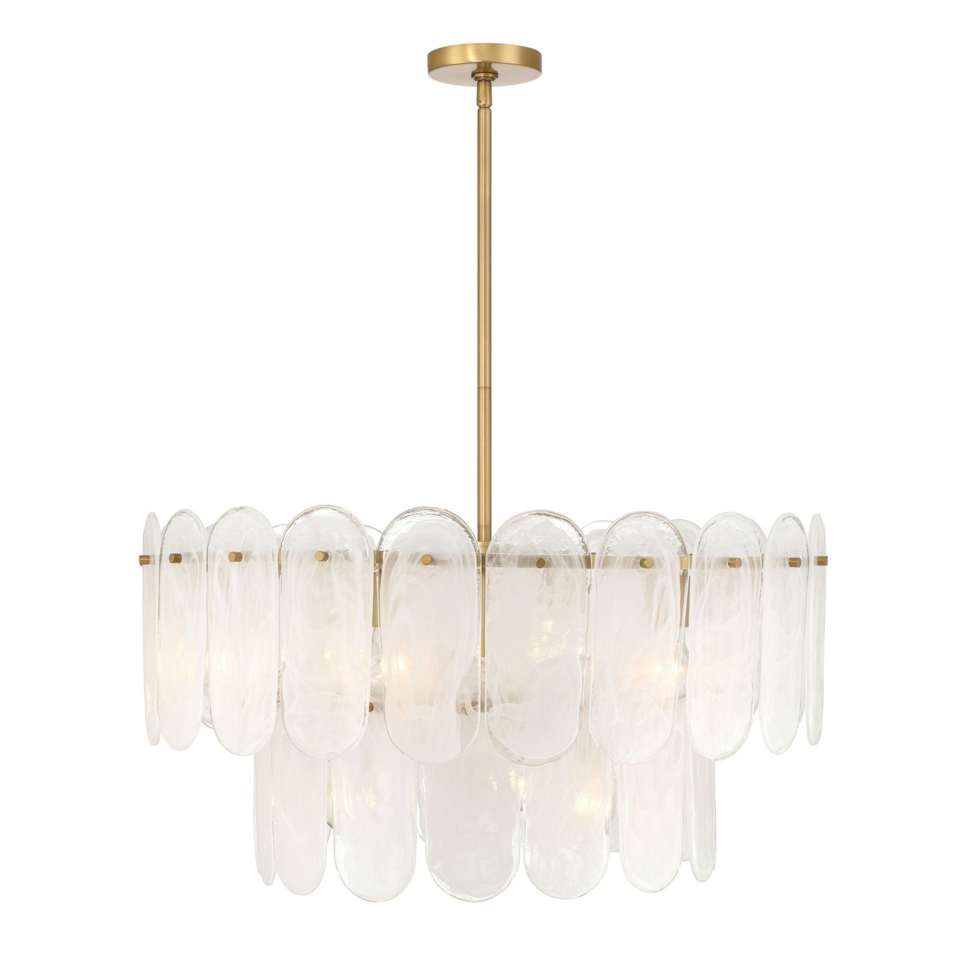Oldmill 30" 9-Light Pendant, Legacy Brass Finish - Bees Lighting