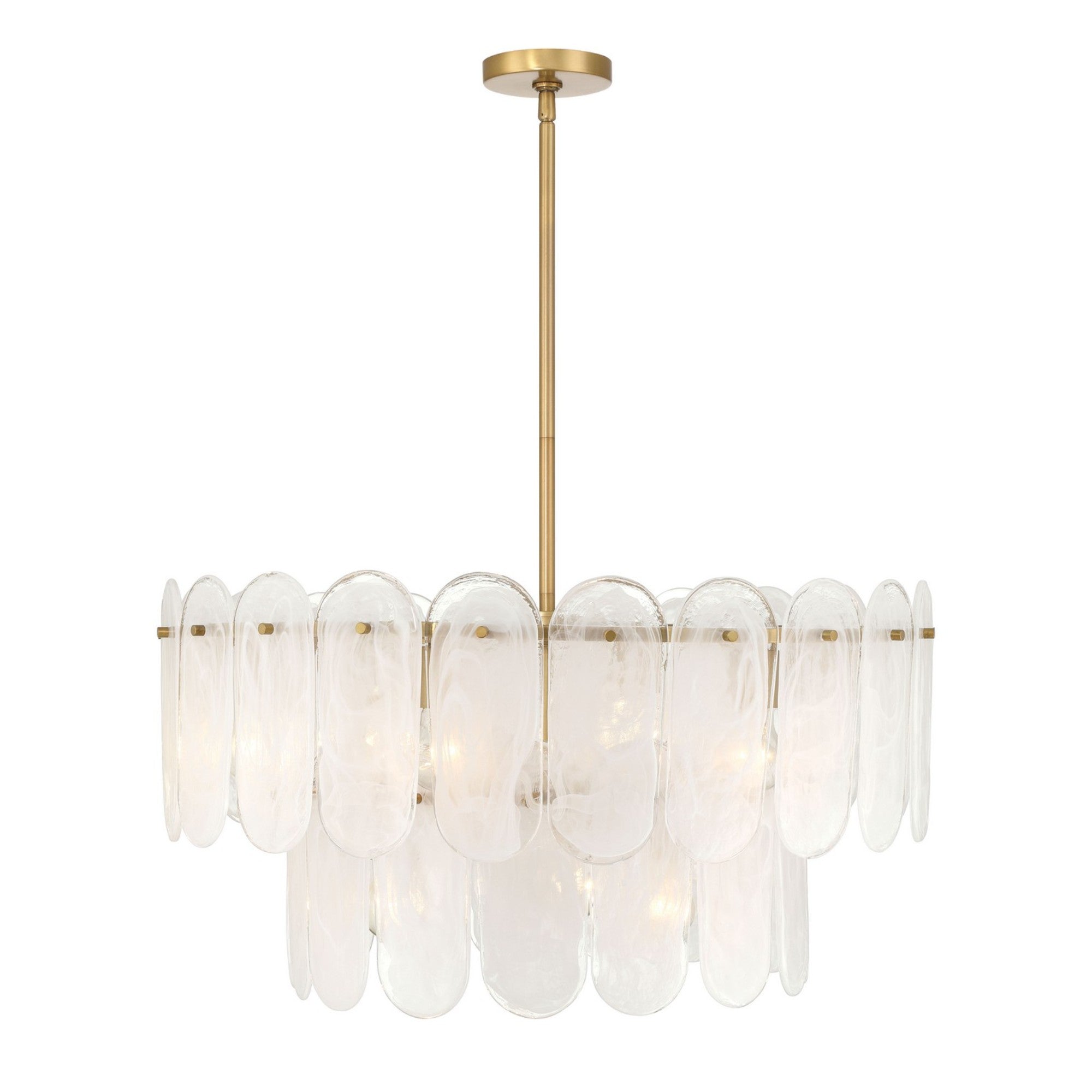 Oldmill 30" 9-Light Pendant, Legacy Brass Finish - Bees Lighting