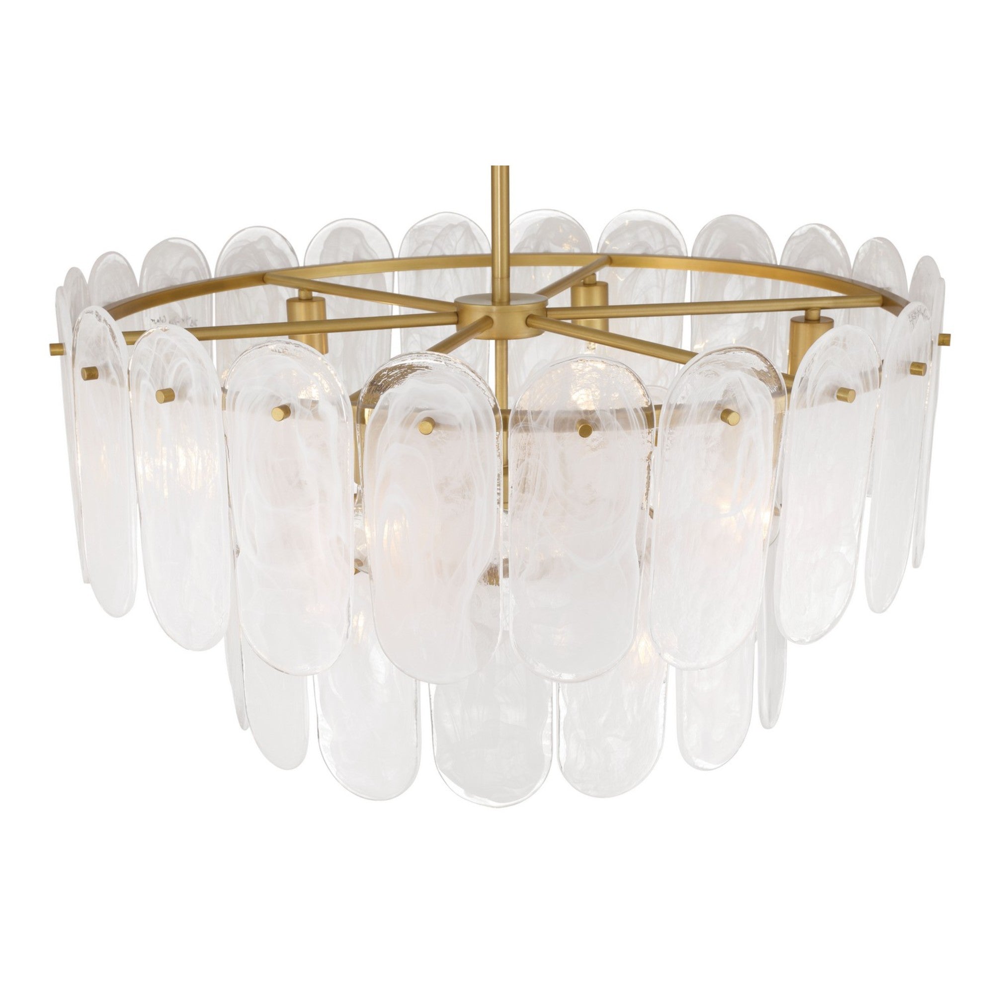 Oldmill 30" 9-Light Pendant, Legacy Brass Finish - Bees Lighting
