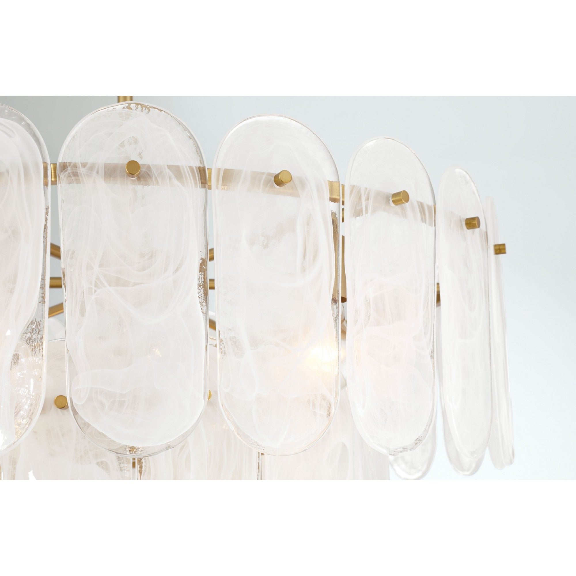 Oldmill 30" 9-Light Pendant, Legacy Brass Finish - Bees Lighting