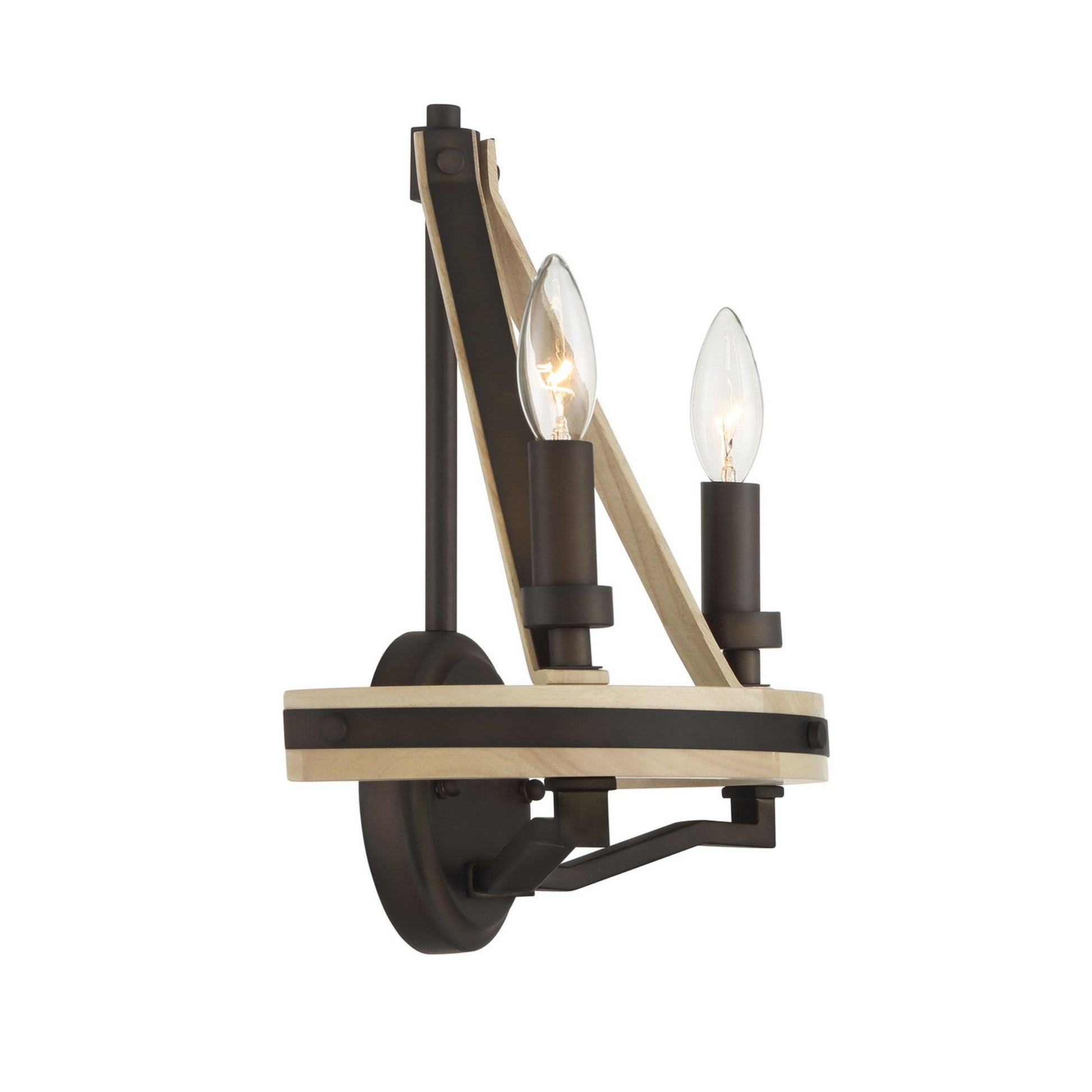 Sonoma 14" 2-Light Wall Sconce, Dark Bronze Finish - Bees Lighting