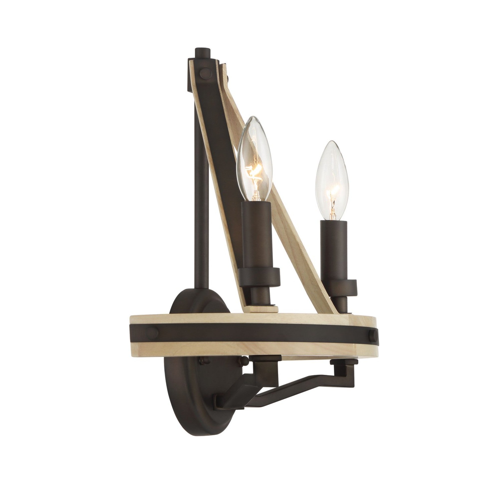 Sonoma 14" 2-Light Wall Sconce, Dark Bronze Finish - Bees Lighting