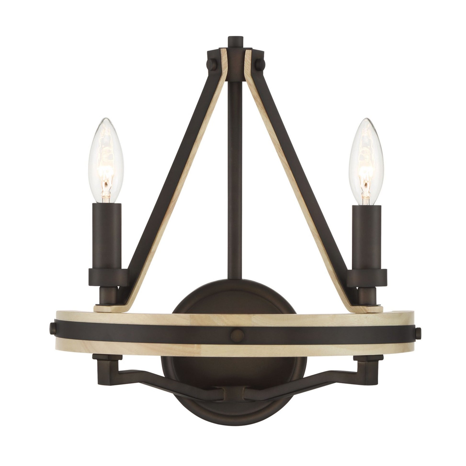 Sonoma 14" 2-Light Wall Sconce, Dark Bronze Finish - Bees Lighting