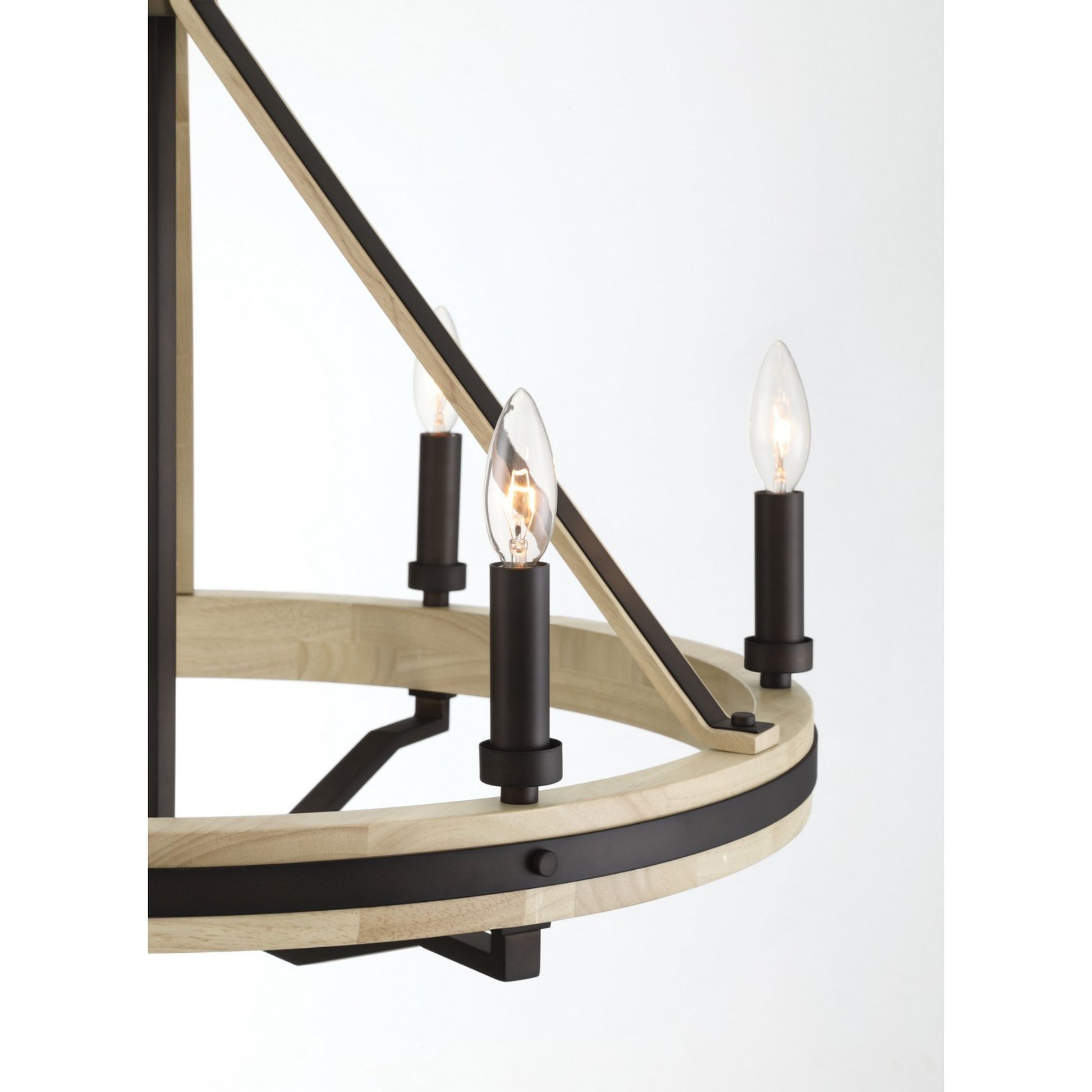 Sonoma 26" 6-Light Chandelier, Dark Bronze Finish - Bees Lighting