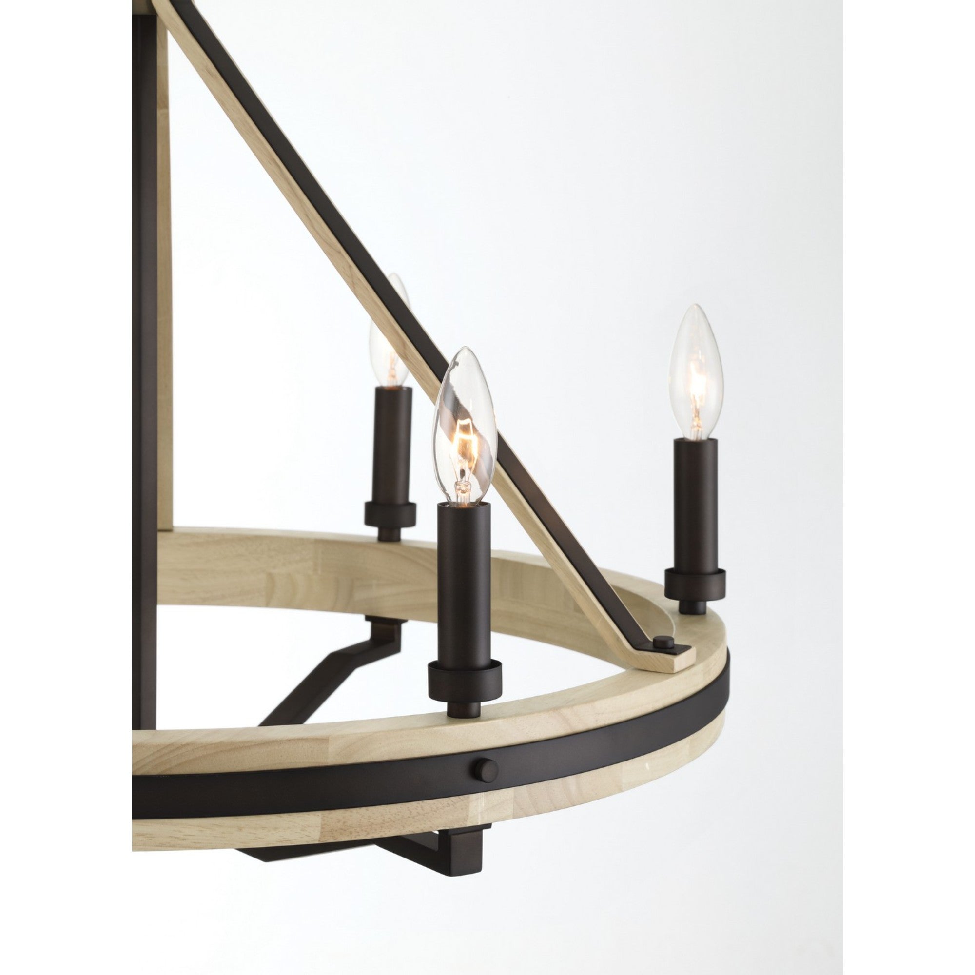 Sonoma 26" 6-Light Chandelier, Dark Bronze Finish - Bees Lighting