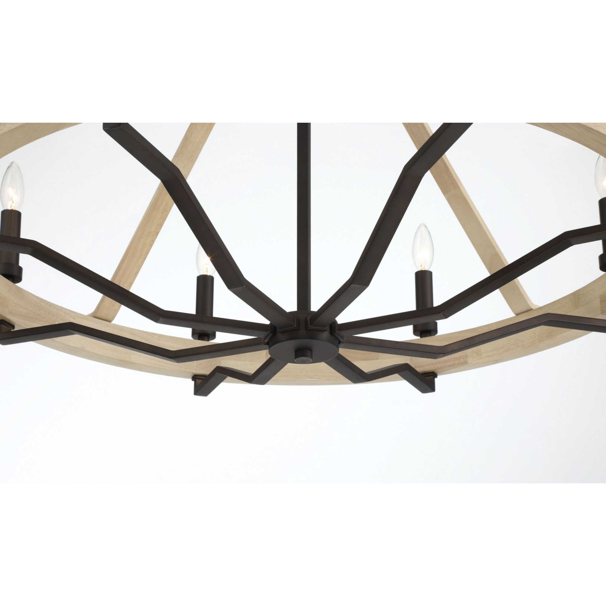 Sonoma 34" 8-Light Chandelier, Dark Bronze Finish - Bees Lighting