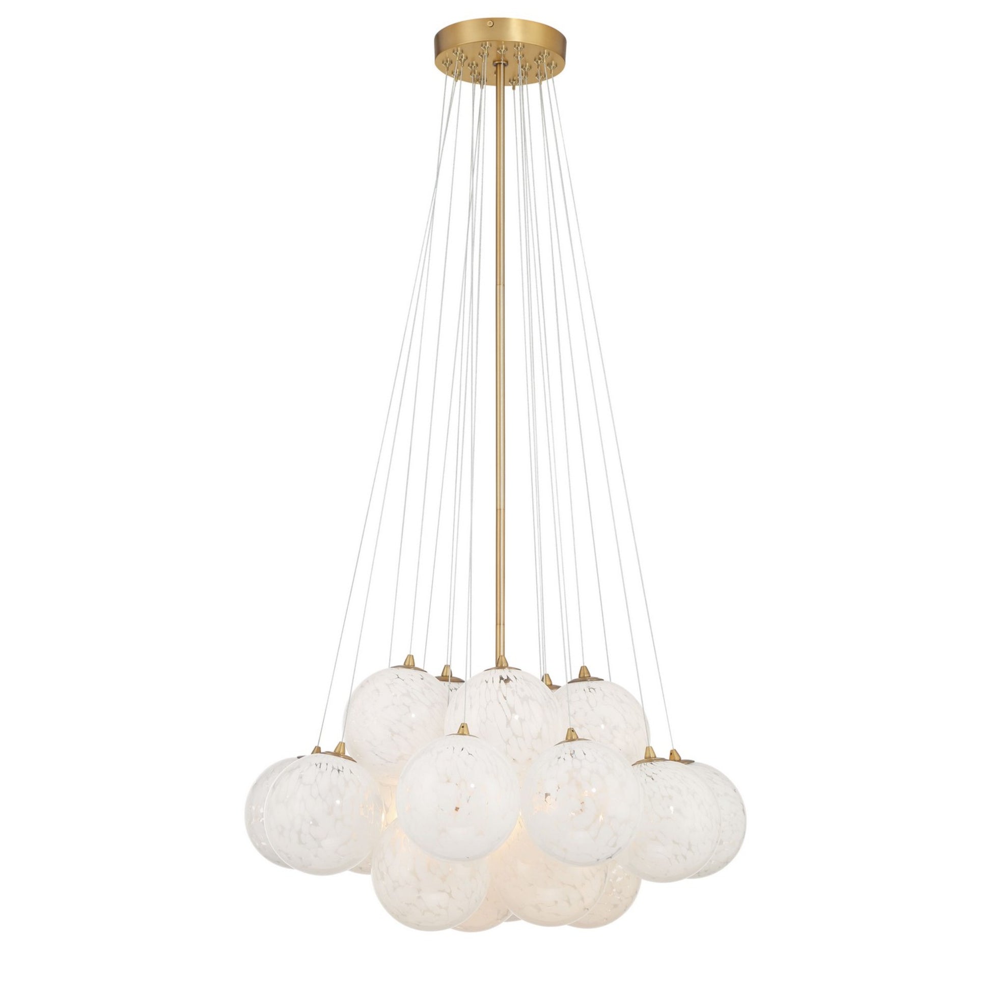 Langford 25" 5-Light Pendant, Legacy Brass Finish - Bees Lighting