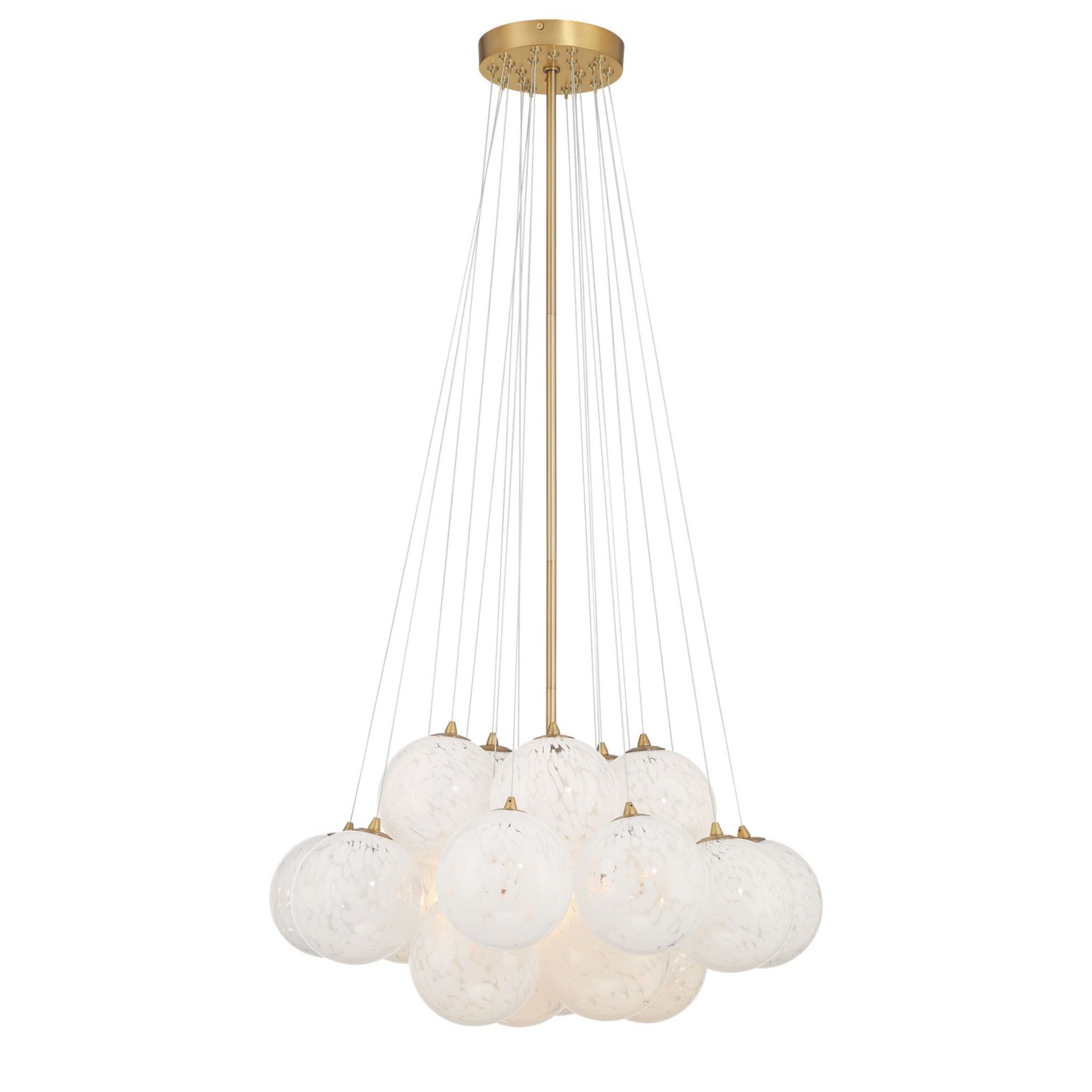 Langford 25" 5-Light Pendant, Legacy Brass Finish - Bees Lighting