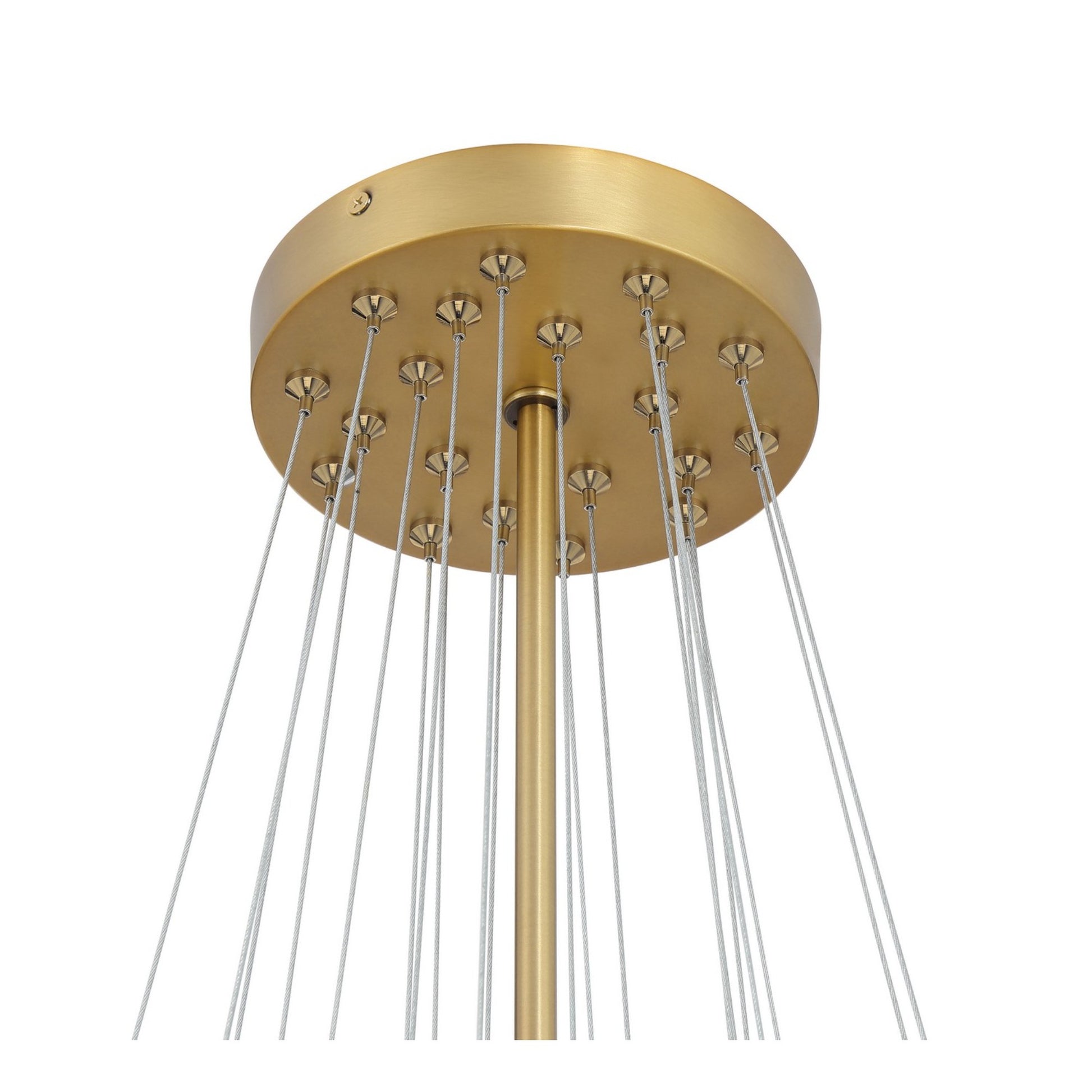 Langford 25" 5-Light Pendant, Legacy Brass Finish - Bees Lighting