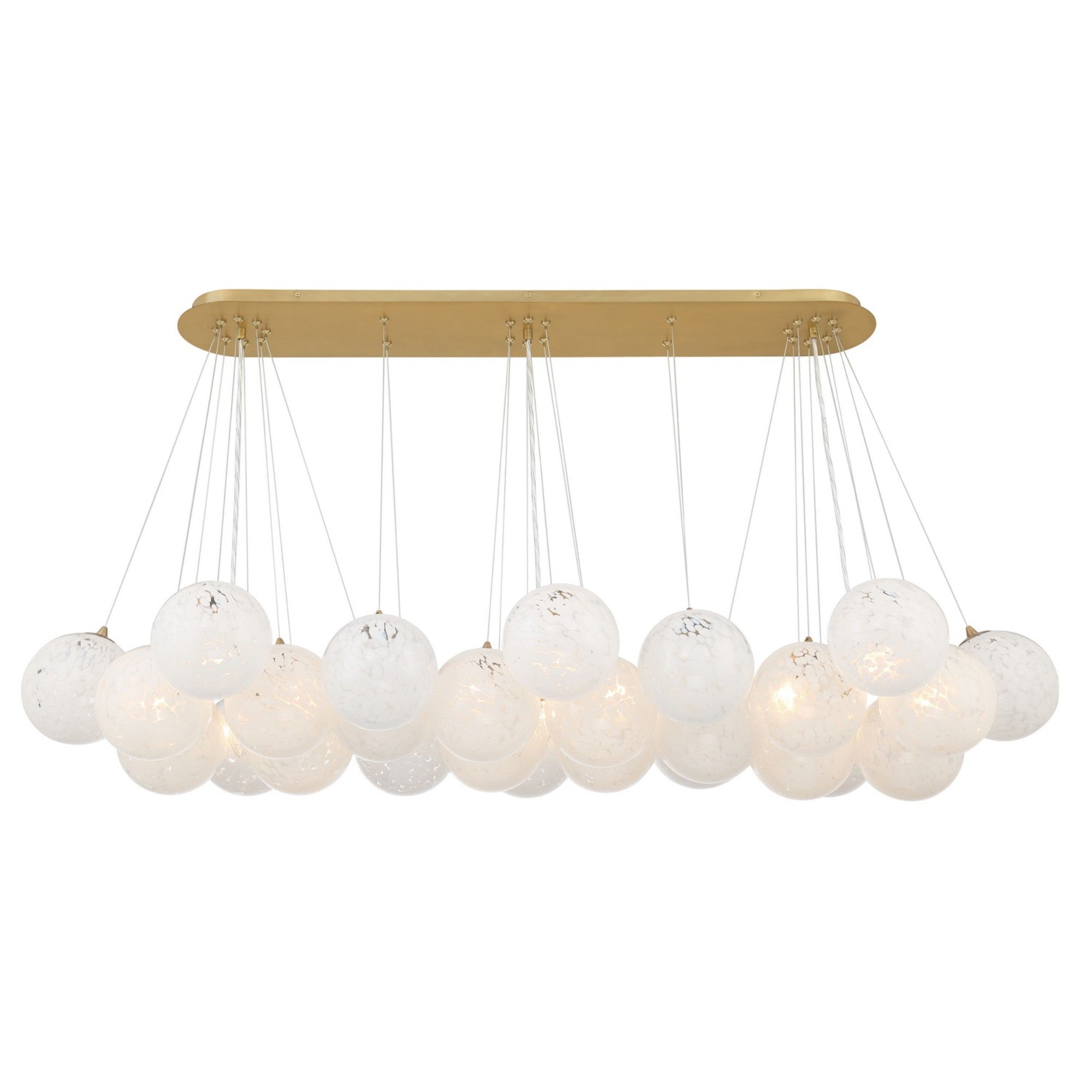 Langford 55" 12-Light Island Light, Legacy Brass Finish - Bees Lighting