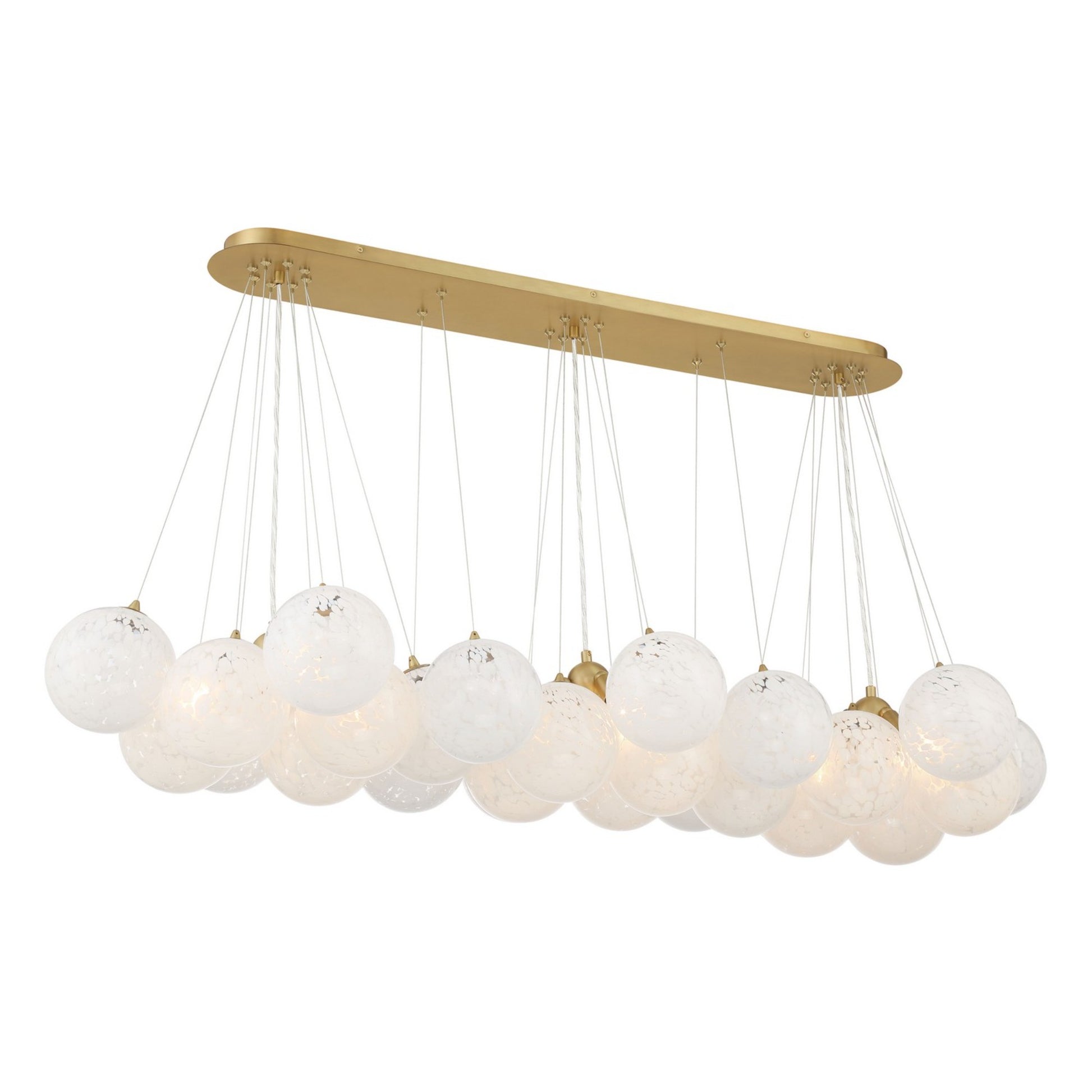Langford 55" 12-Light Island Light, Legacy Brass Finish - Bees Lighting