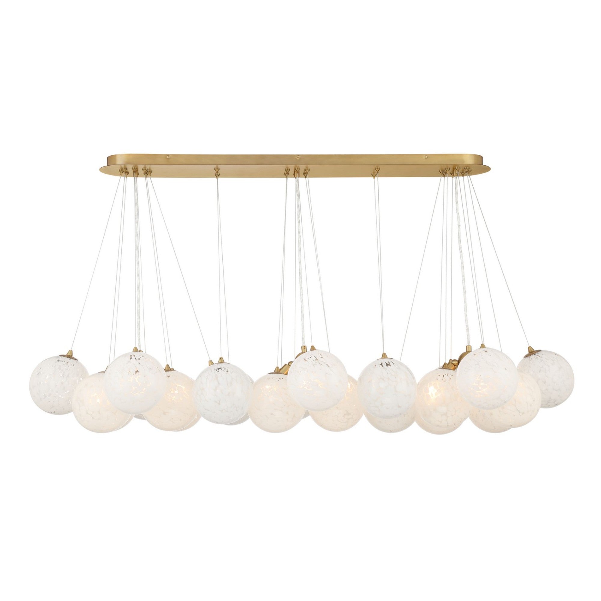 Langford 55" 12-Light Island Light, Legacy Brass Finish - Bees Lighting