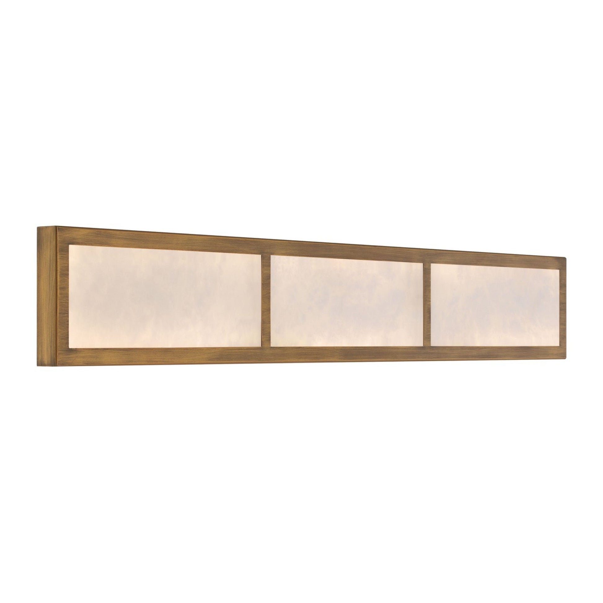 Stiles 36" LED Bathroom Vanity Light, Ashen Gold Finish - Bees Lighting