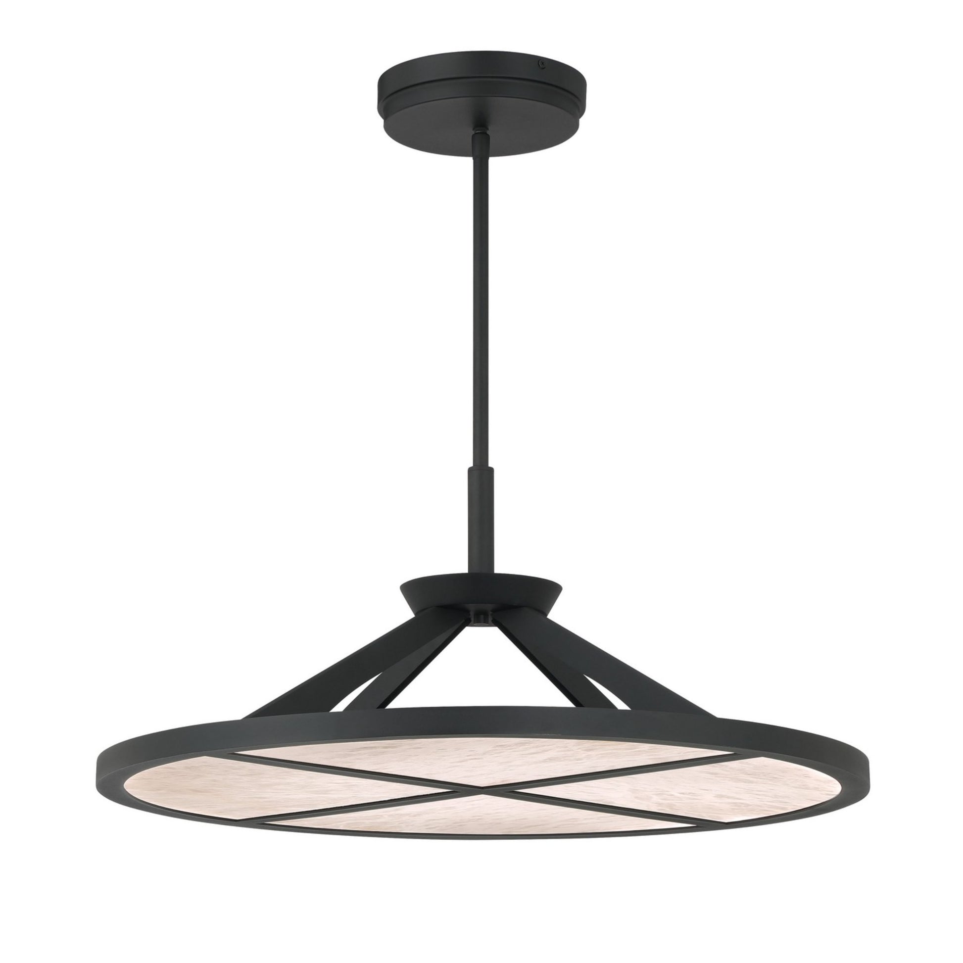 Stiles 28" LED Pendant, Sand Coal Finish - Bees Lighting