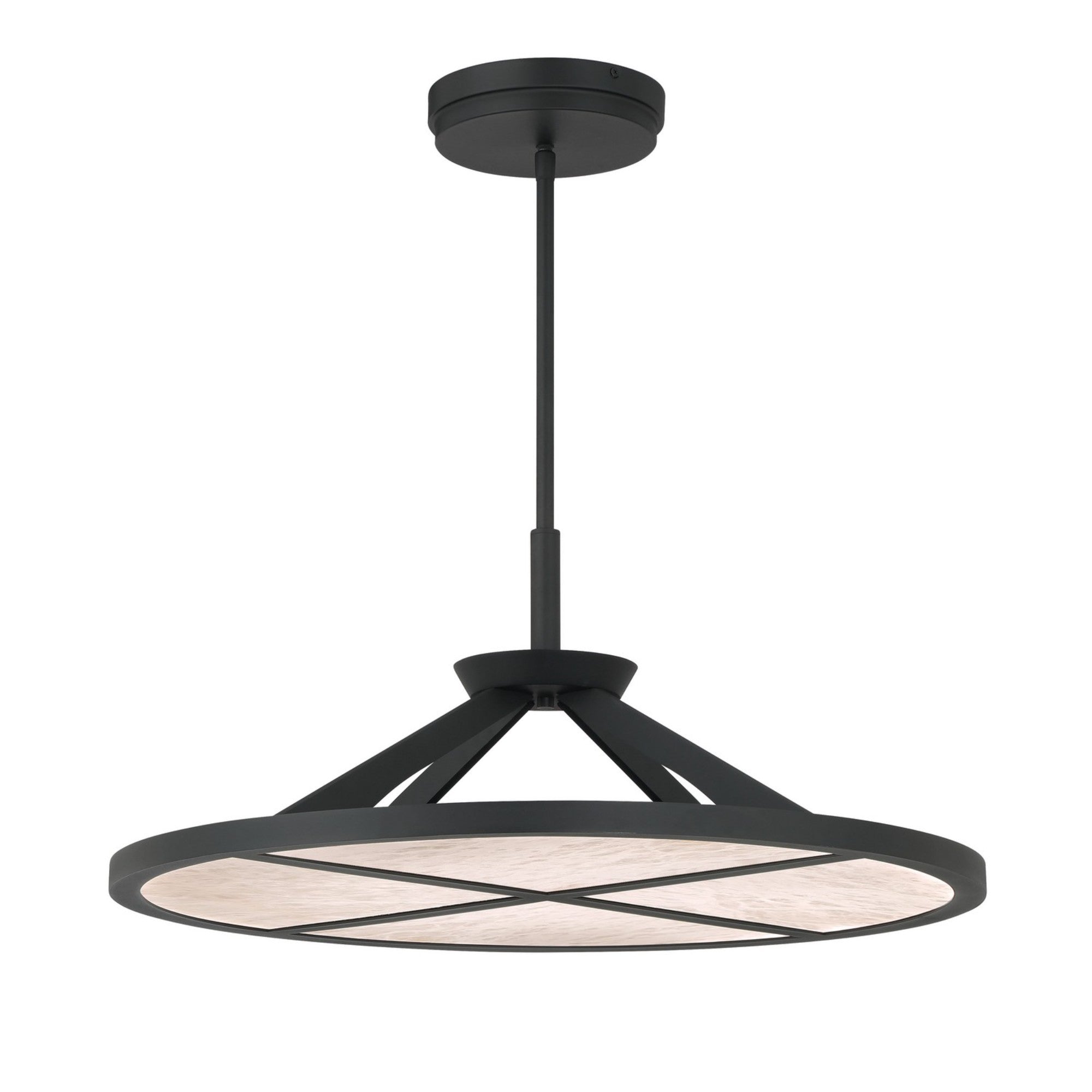 Stiles 28" LED Pendant, Sand Coal Finish - Bees Lighting