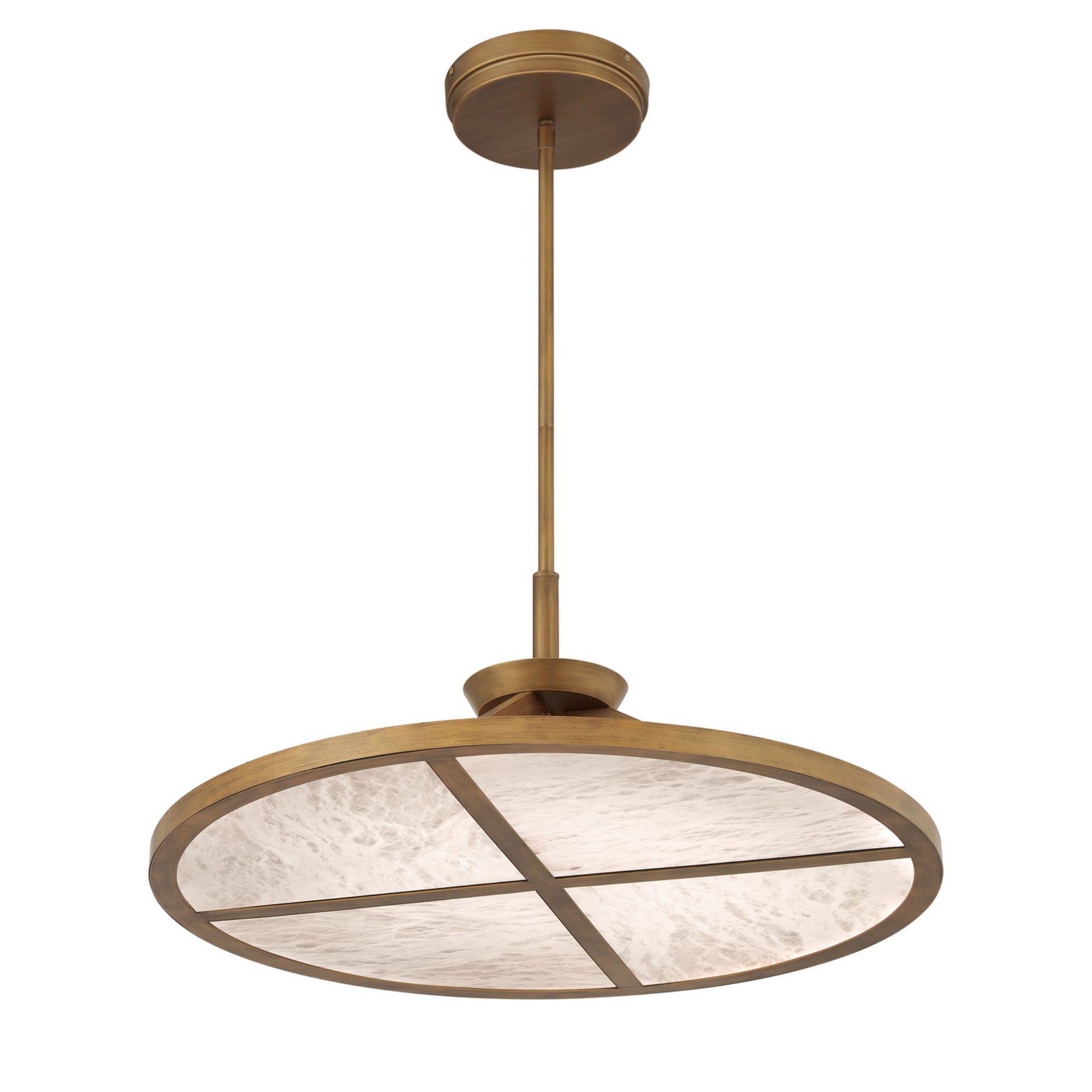 Stiles 28" LED Pendant, Ashen Gold Finish - Bees Lighting