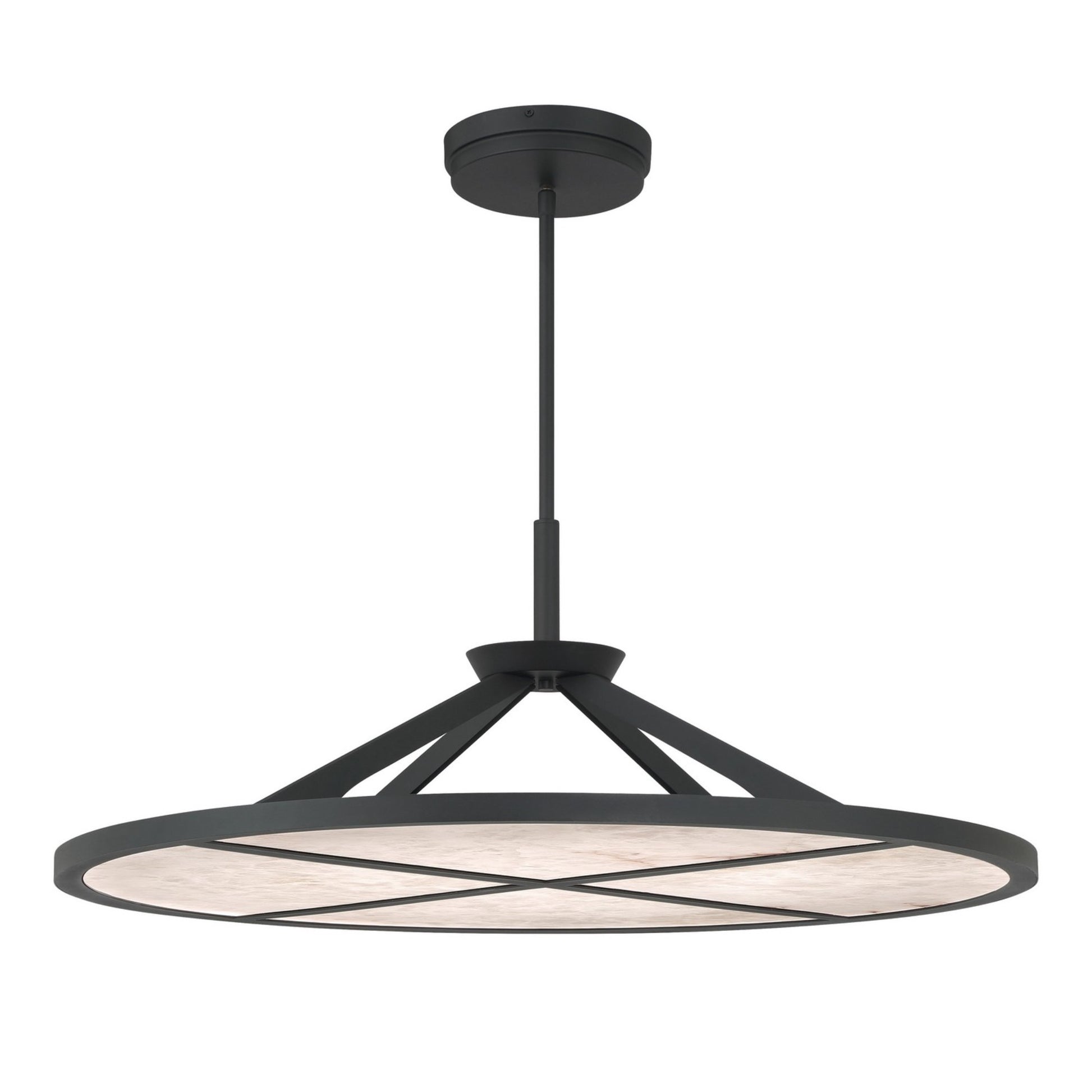 Stiles 36" LED Pendant, Sand Coal Finish - Bees Lighting