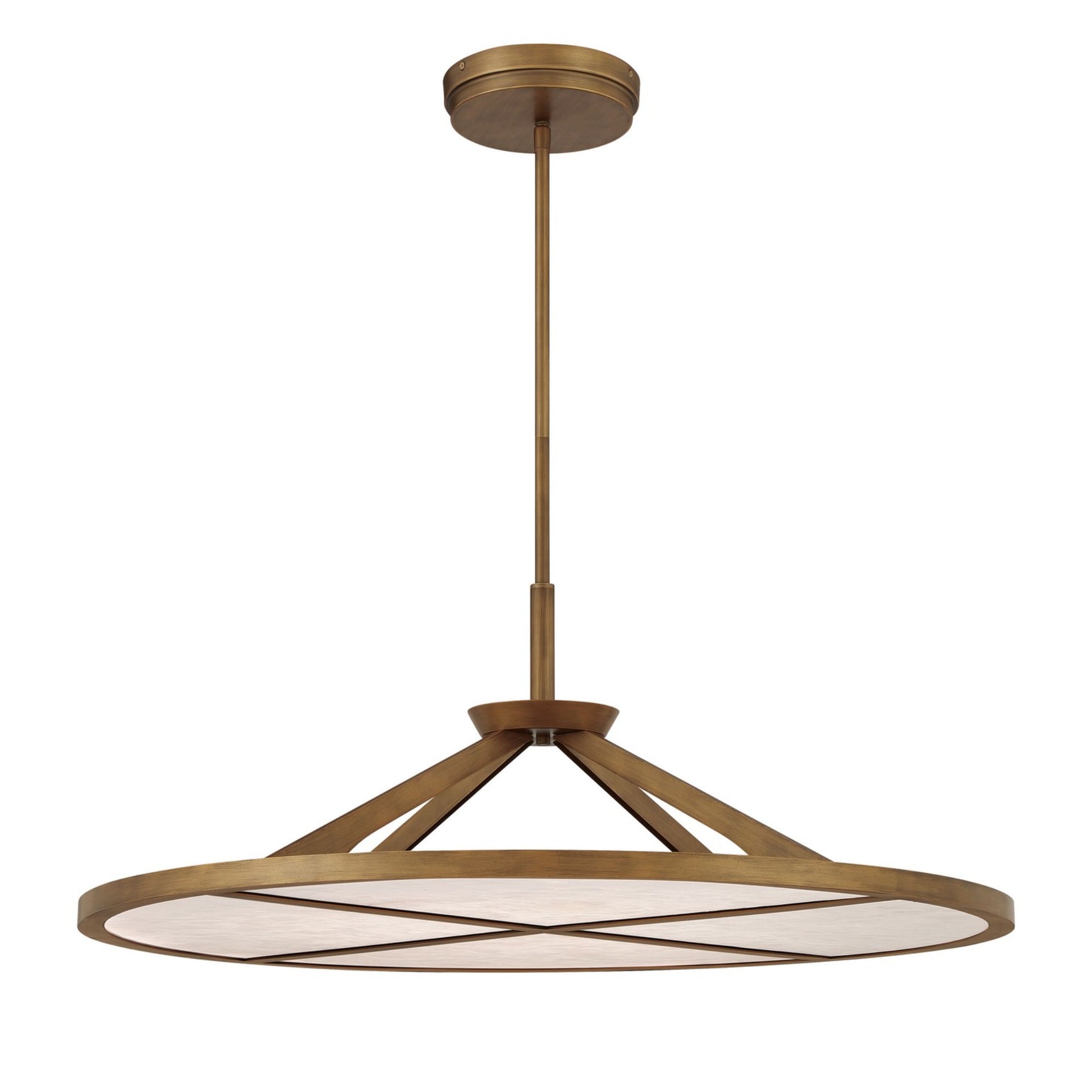 Stiles 36" LED Pendant, Ashen Gold Finish - Bees Lighting