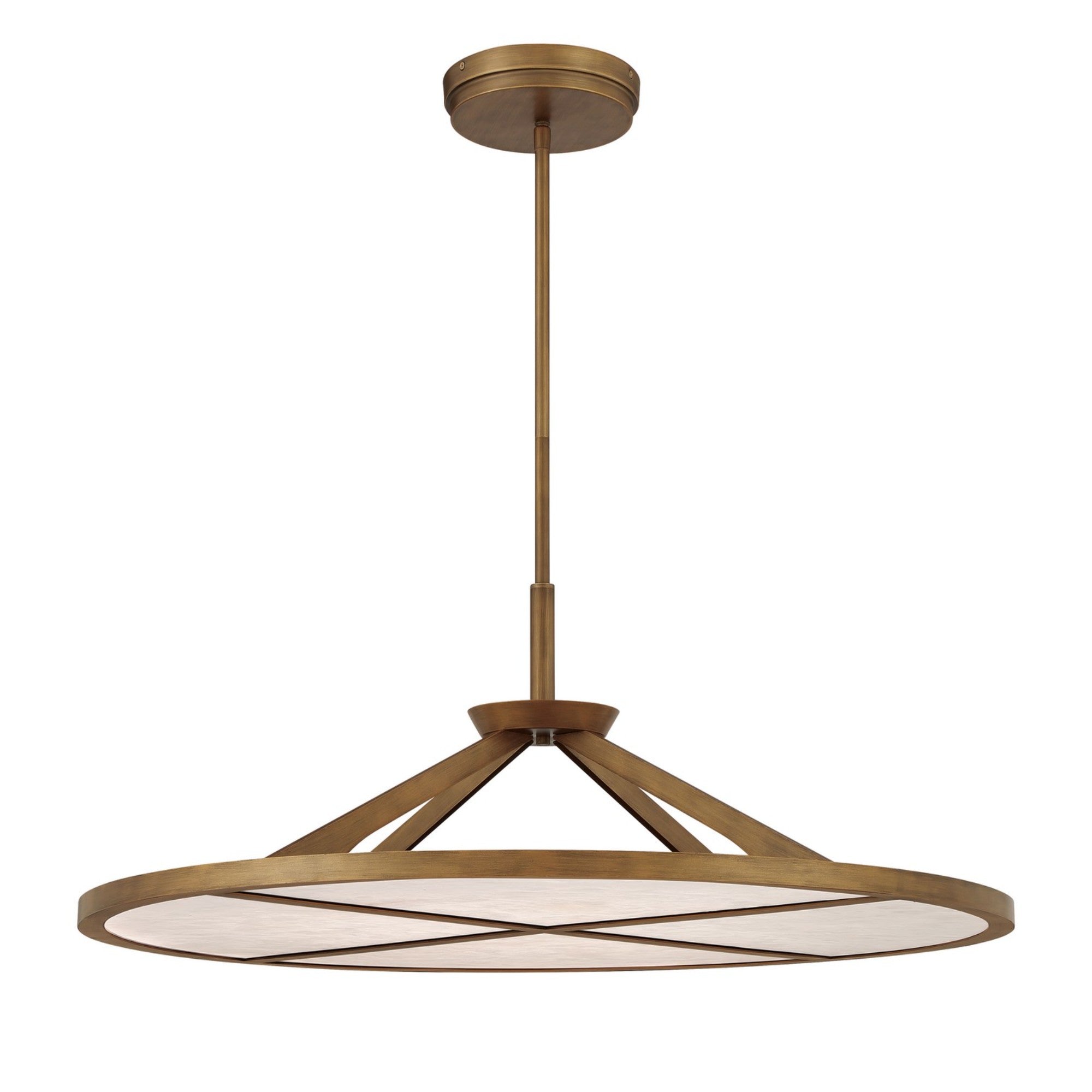 Stiles 36" LED Pendant, Ashen Gold Finish - Bees Lighting