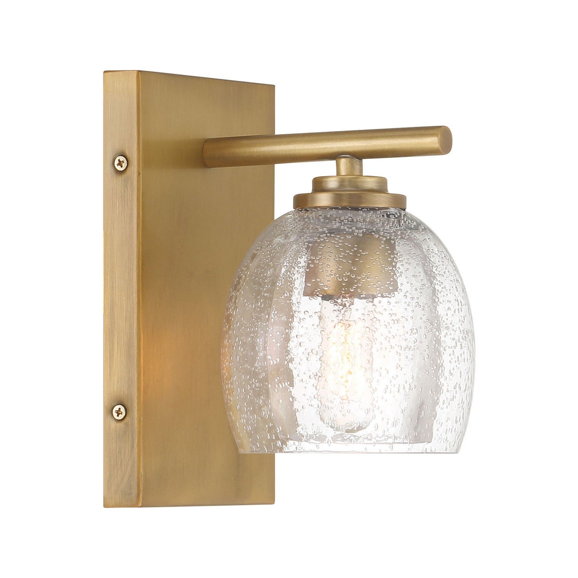 Glint 8" Bathroom Vanity Light, Legacy Brass Finish - Bees Lighting