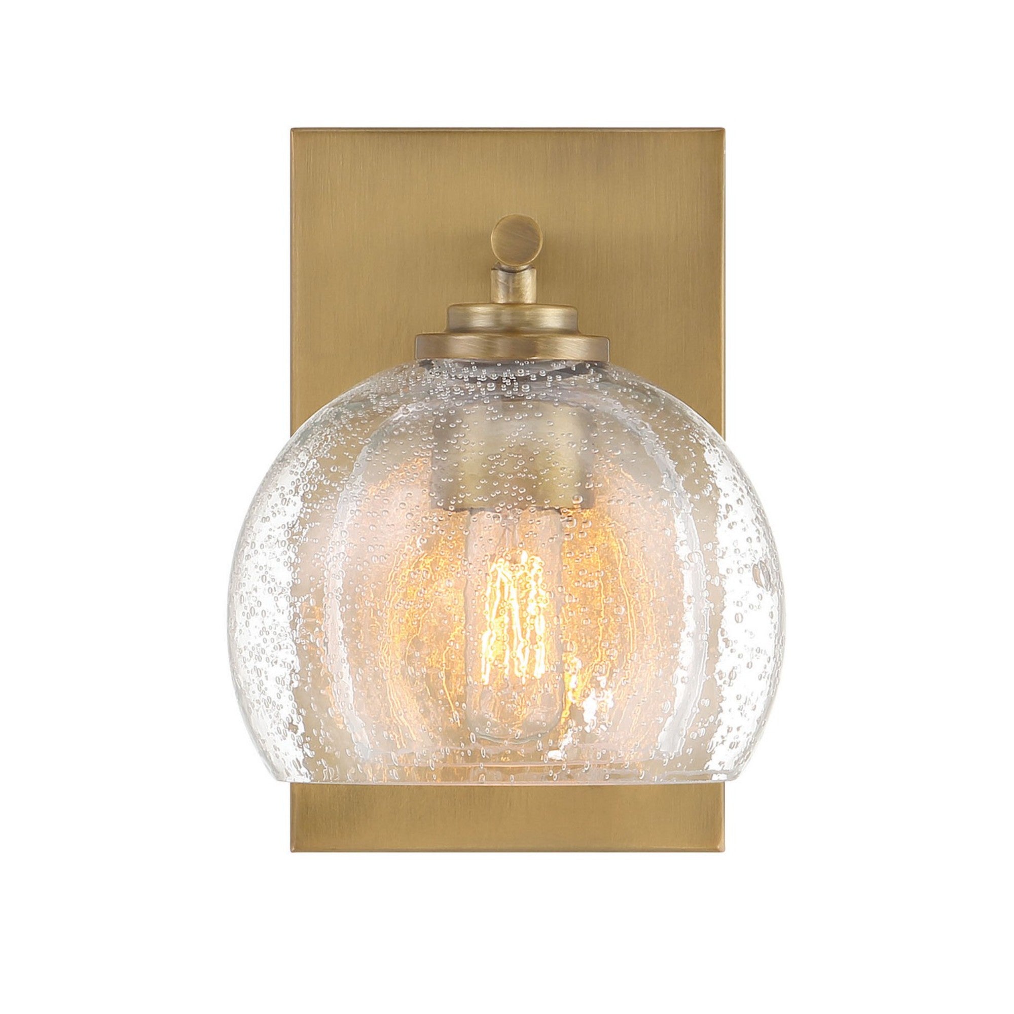 Glint 8" Bathroom Vanity Light, Legacy Brass Finish - Bees Lighting