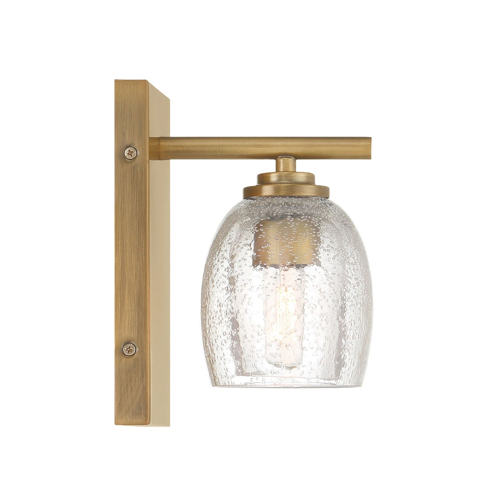 Glint 8" Bathroom Vanity Light, Legacy Brass Finish - Bees Lighting