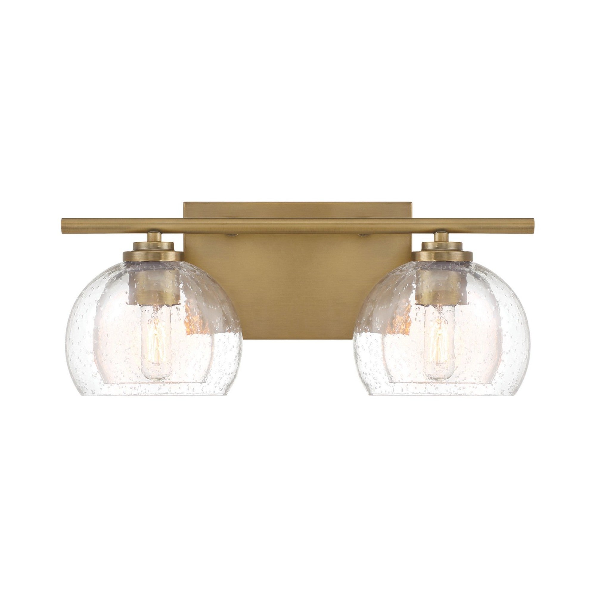 Glint 16" 2-Light Bath Vanity, Legacy Brass Finish - Bees Lighting