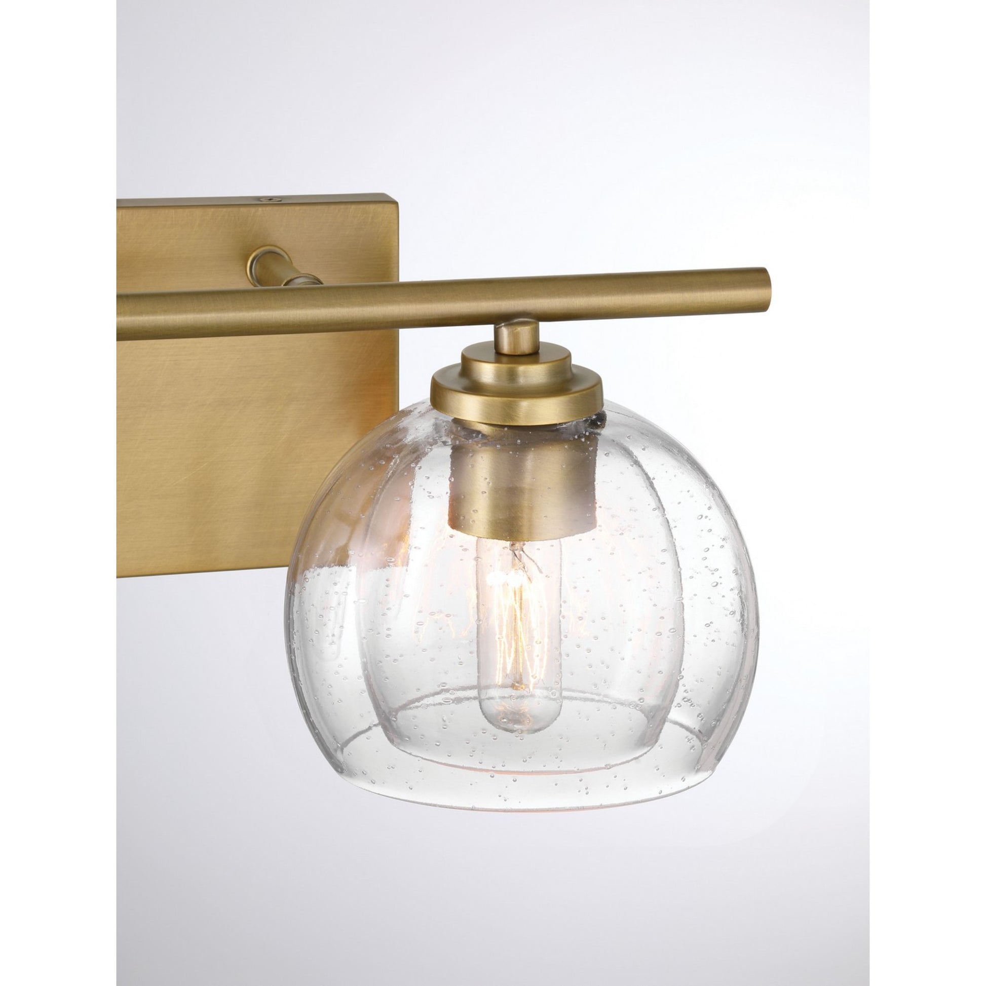 Glint 16" 2-Light Bath Vanity, Legacy Brass Finish - Bees Lighting