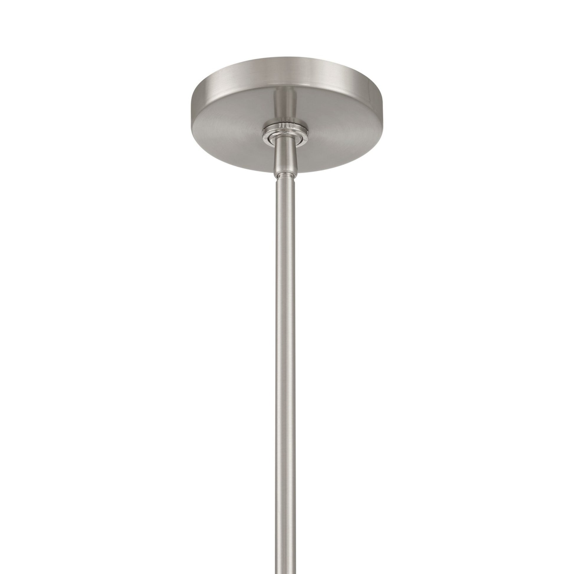 Pacific 17" Pendant, Brushed Nickel Finish with Misty White Glass - Bees Lighting
