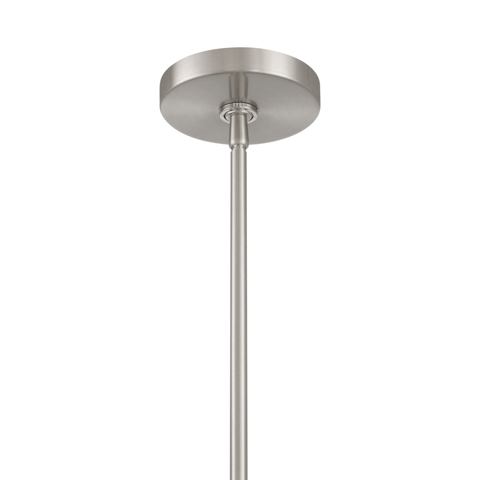 Pacific 17" Pendant, Brushed Nickel Finish with Misty White Glass - Bees Lighting