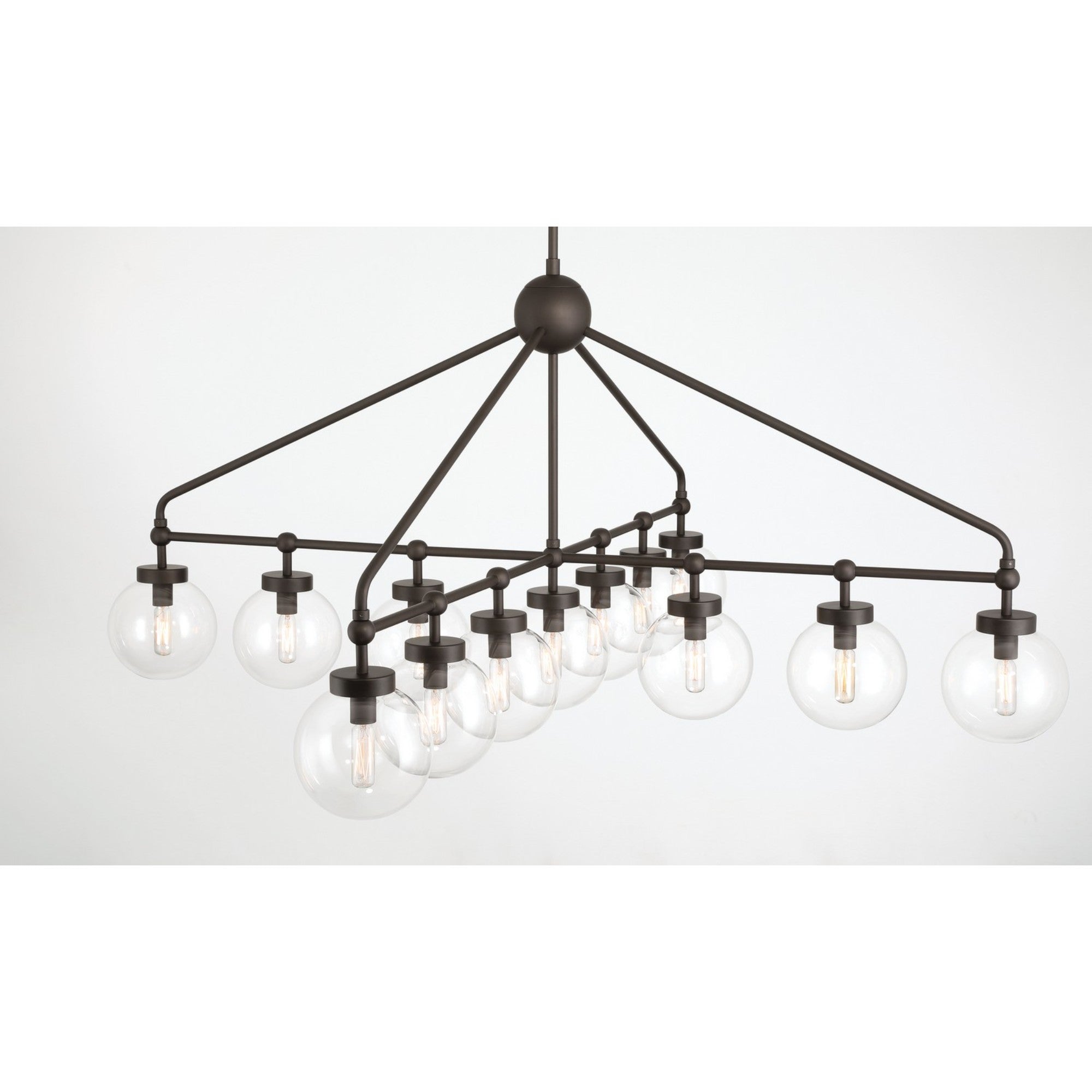 Stella 52" 13-Light Chandelier, Dark Bronze Finish - Bees Lighting