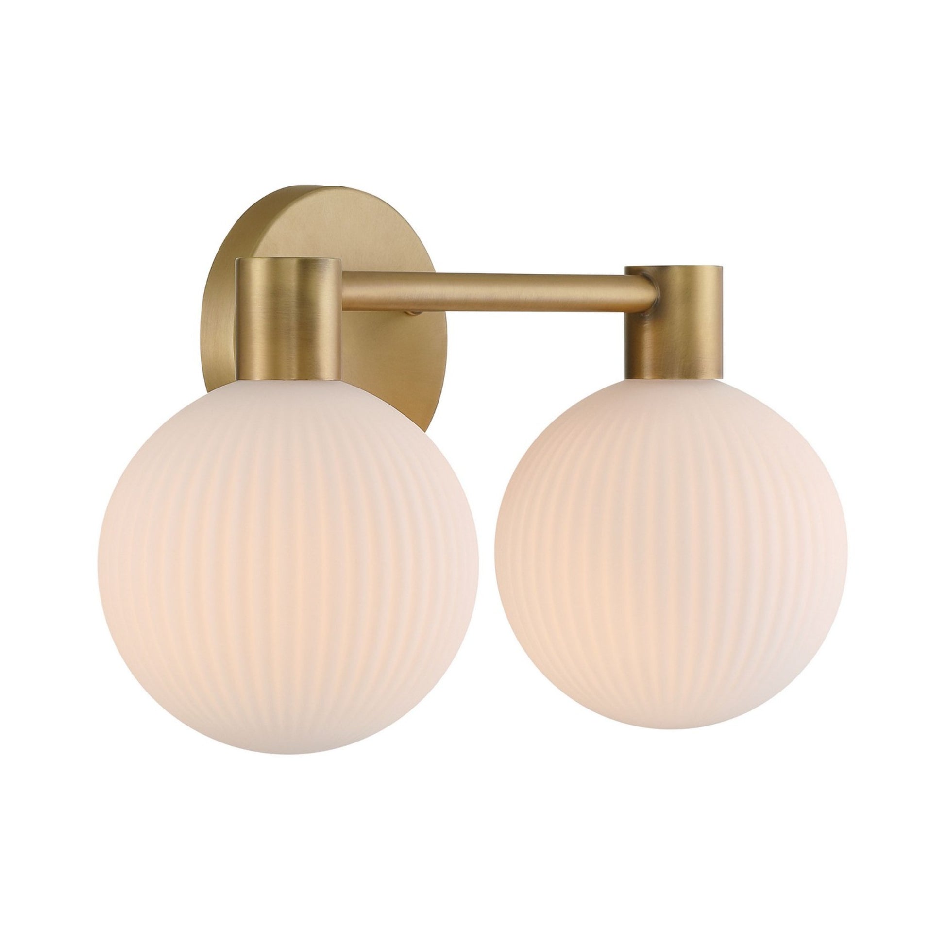 Fenton 15" 2-Light Bath Vanity, Legacy Brass Finish - Bees Lighting