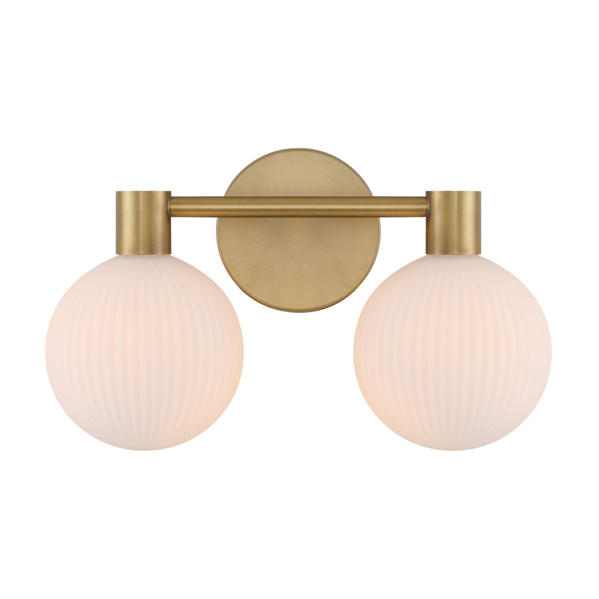 Fenton 15" 2-Light Bath Vanity, Legacy Brass Finish - Bees Lighting