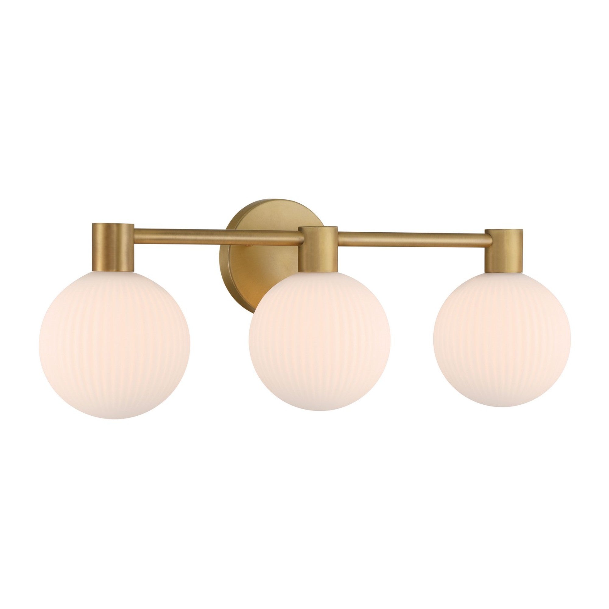 Fenton 24" 3-Light Bath Vanity, Legacy Brass Finish - Bees Lighting