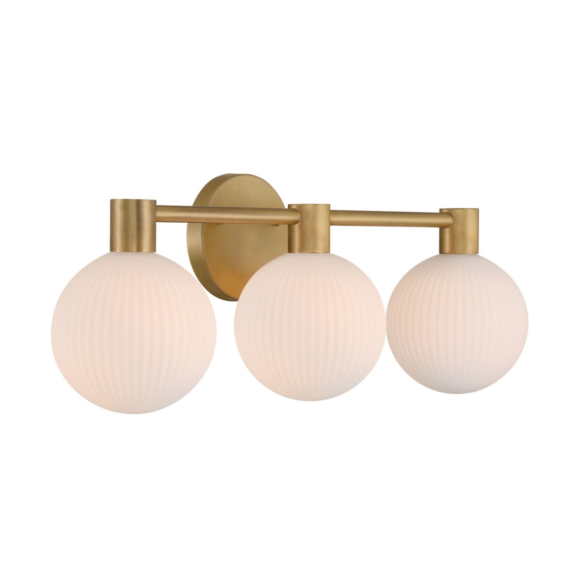 Fenton 24" 3-Light Bath Vanity, Legacy Brass Finish - Bees Lighting