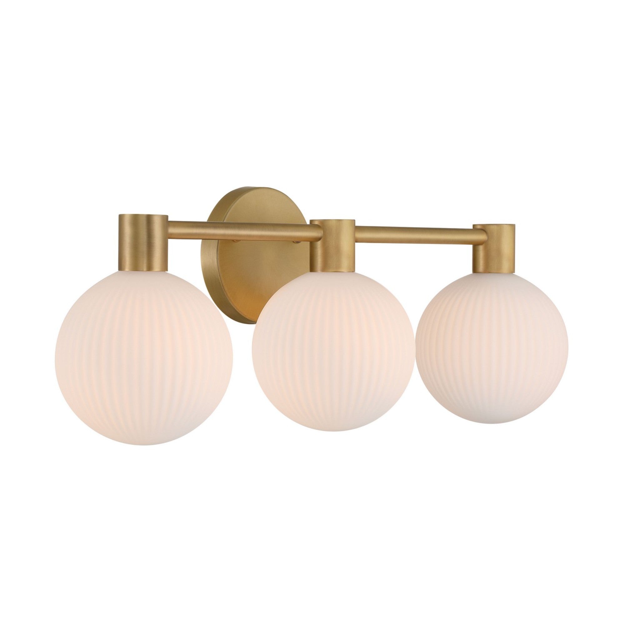 Fenton 24" 3-Light Bath Vanity, Legacy Brass Finish - Bees Lighting