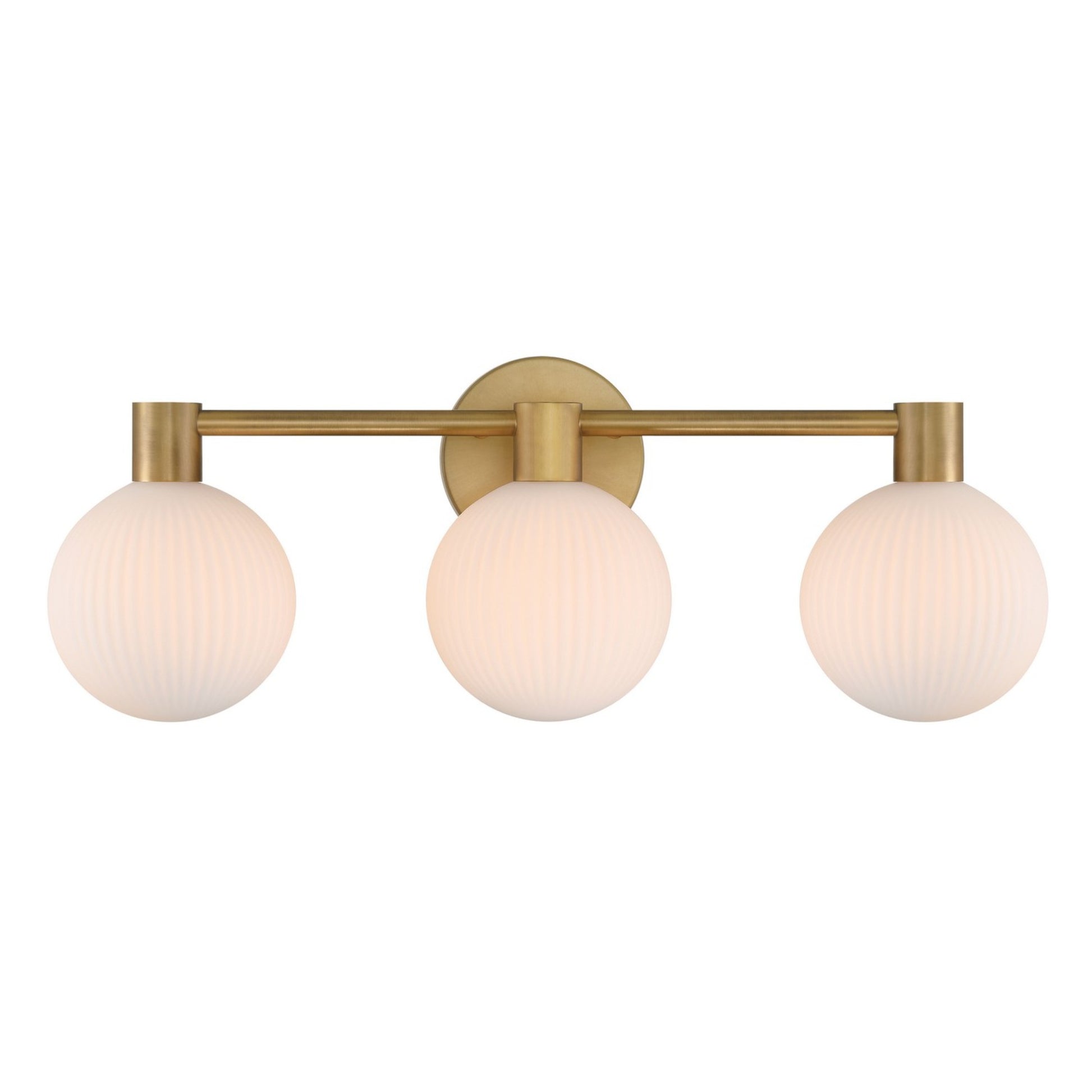 Fenton 24" 3-Light Bath Vanity, Legacy Brass Finish - Bees Lighting