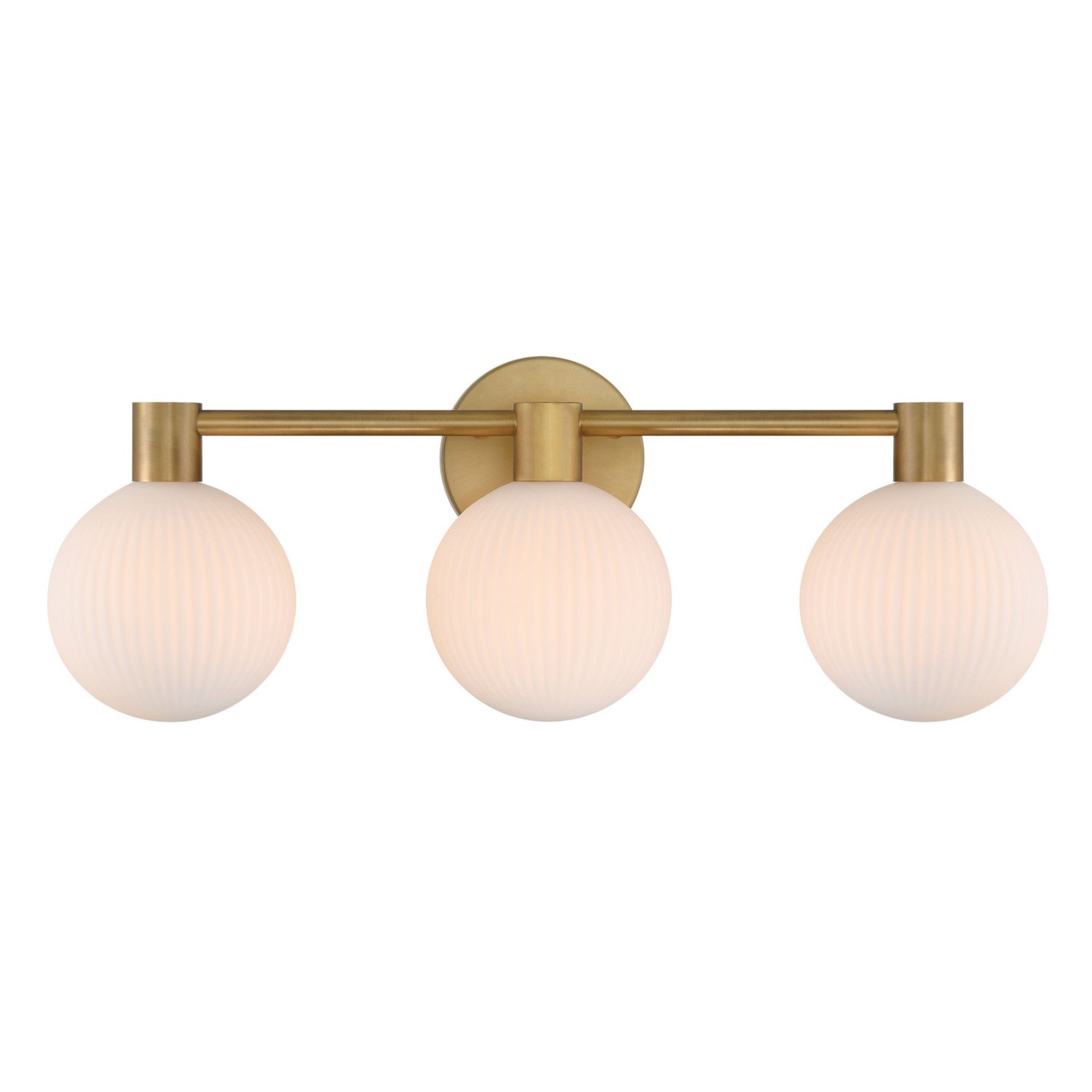 Fenton 24" 3-Light Bath Vanity, Legacy Brass Finish - Bees Lighting