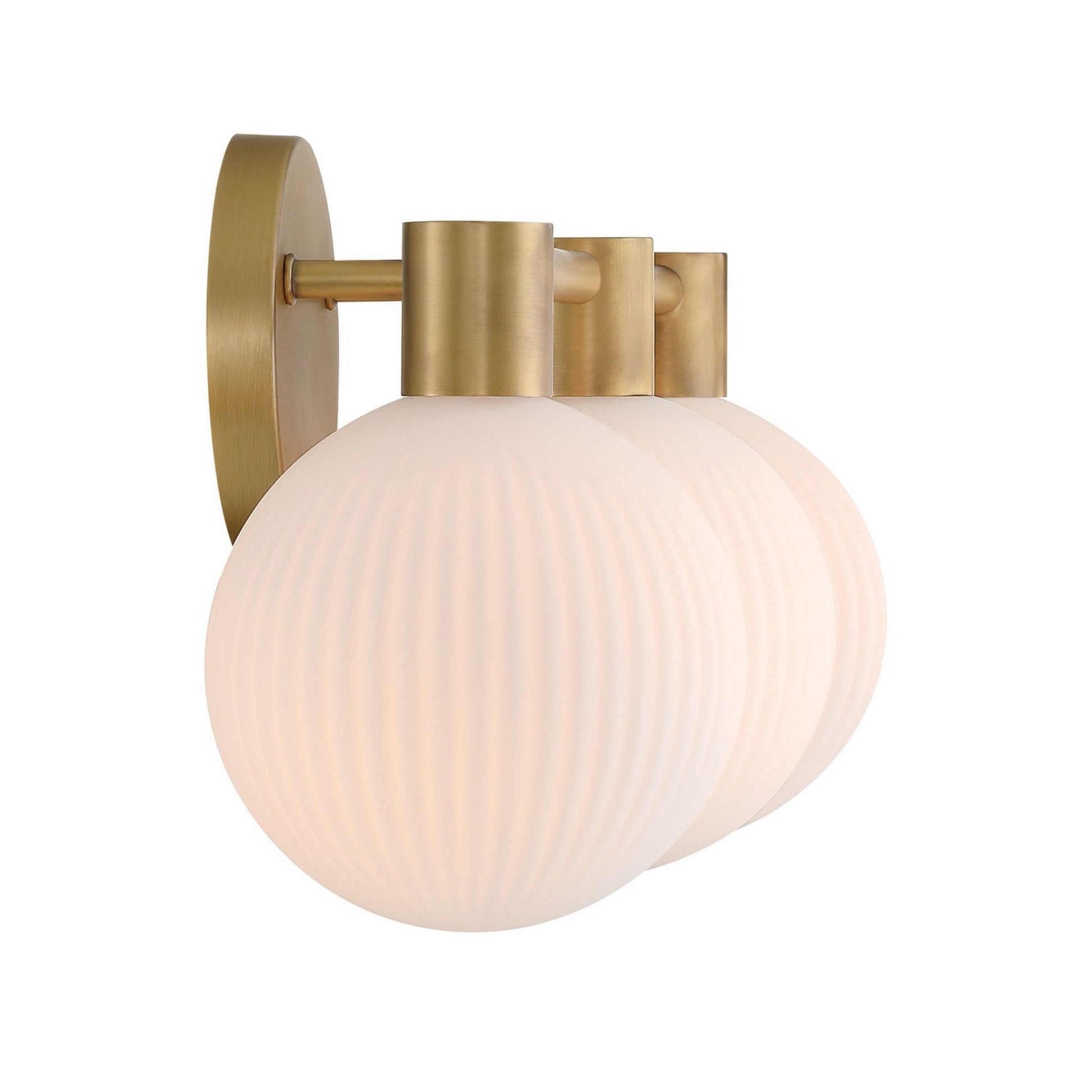 Fenton 24" 3-Light Bath Vanity, Legacy Brass Finish - Bees Lighting