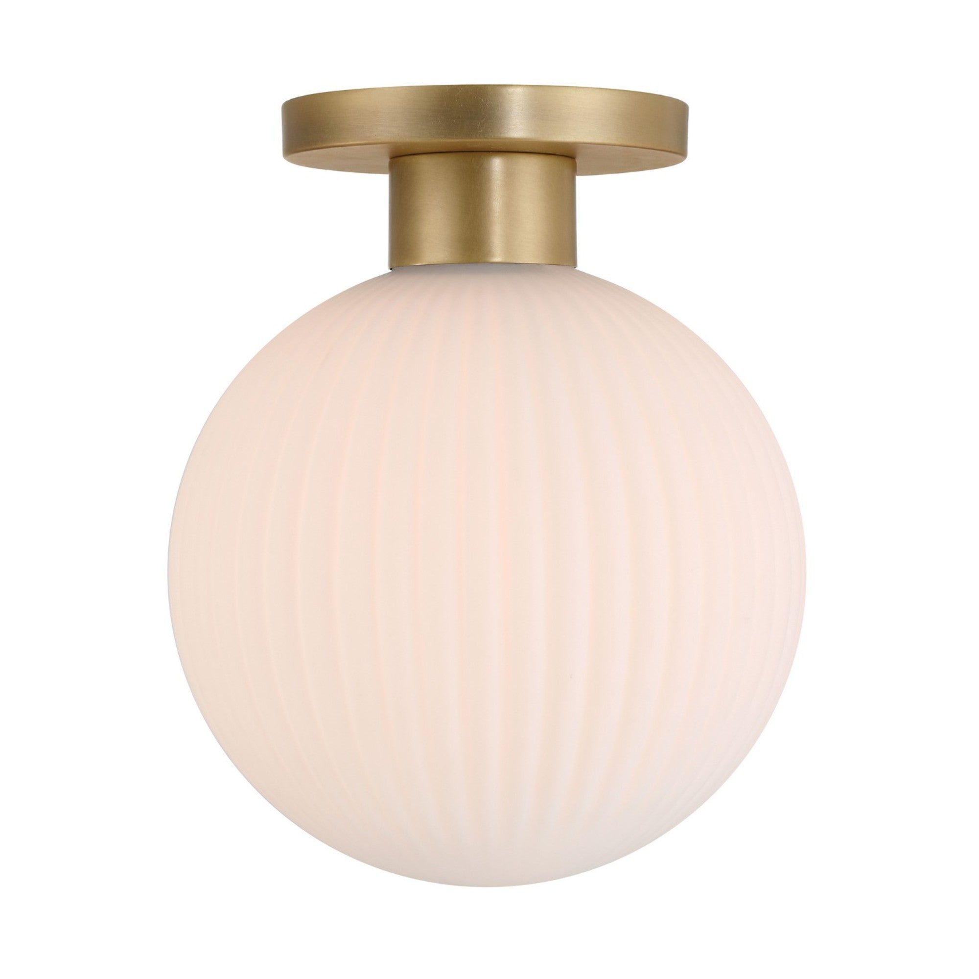 Fenton 12" Flush Mount, Legacy Brass Finish - Bees Lighting