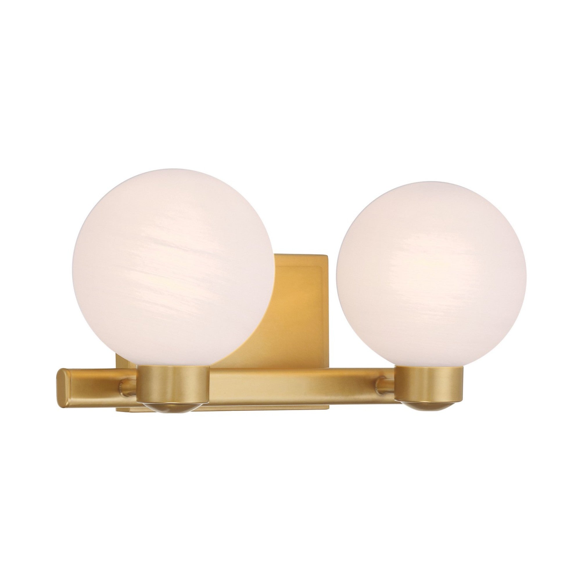 Mooncrest 16" 2-Light Bath Vanity, Legacy Brass Finish - Bees Lighting