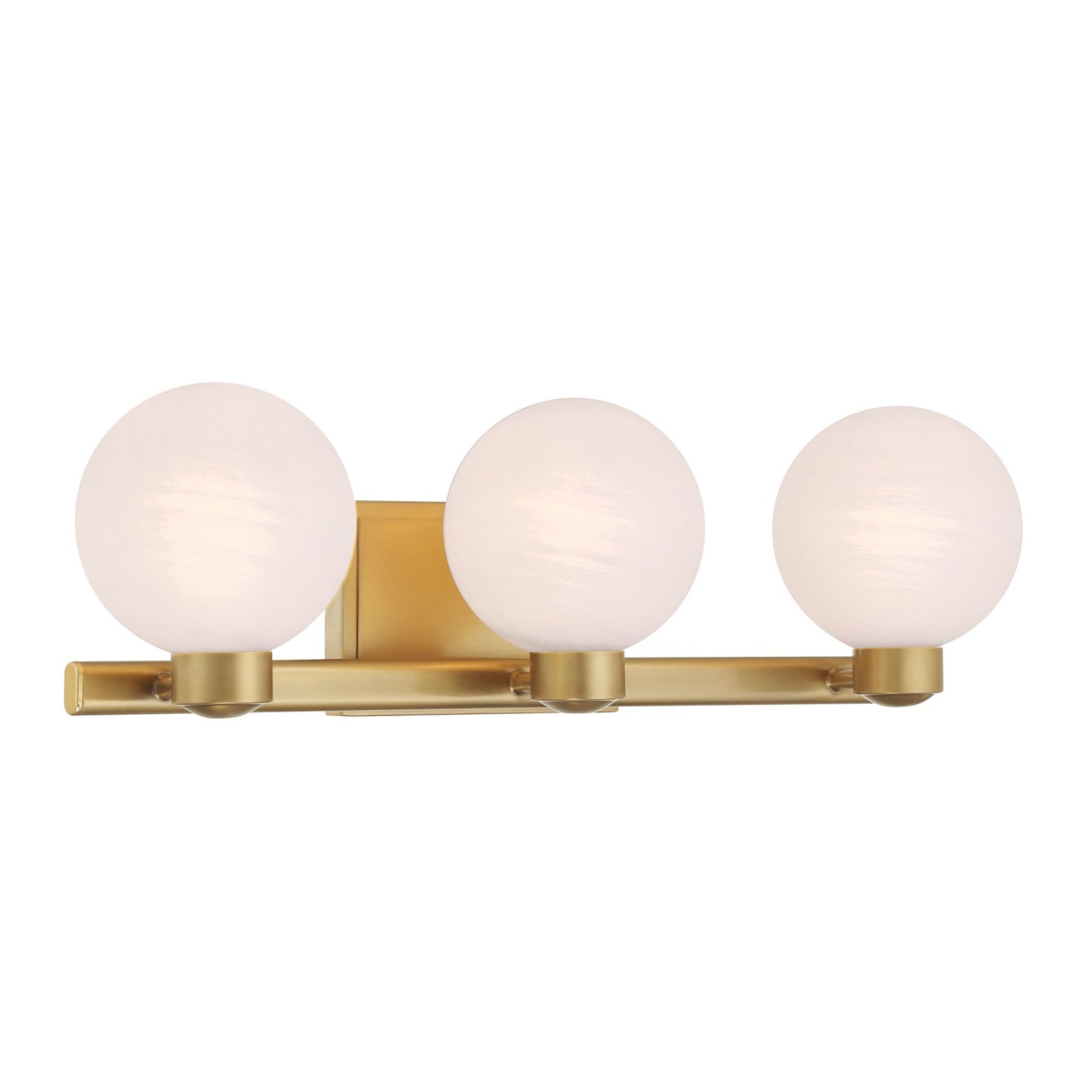 Mooncrest 25" 3-Light Bath Vanity, Legacy Brass Finish - Bees Lighting