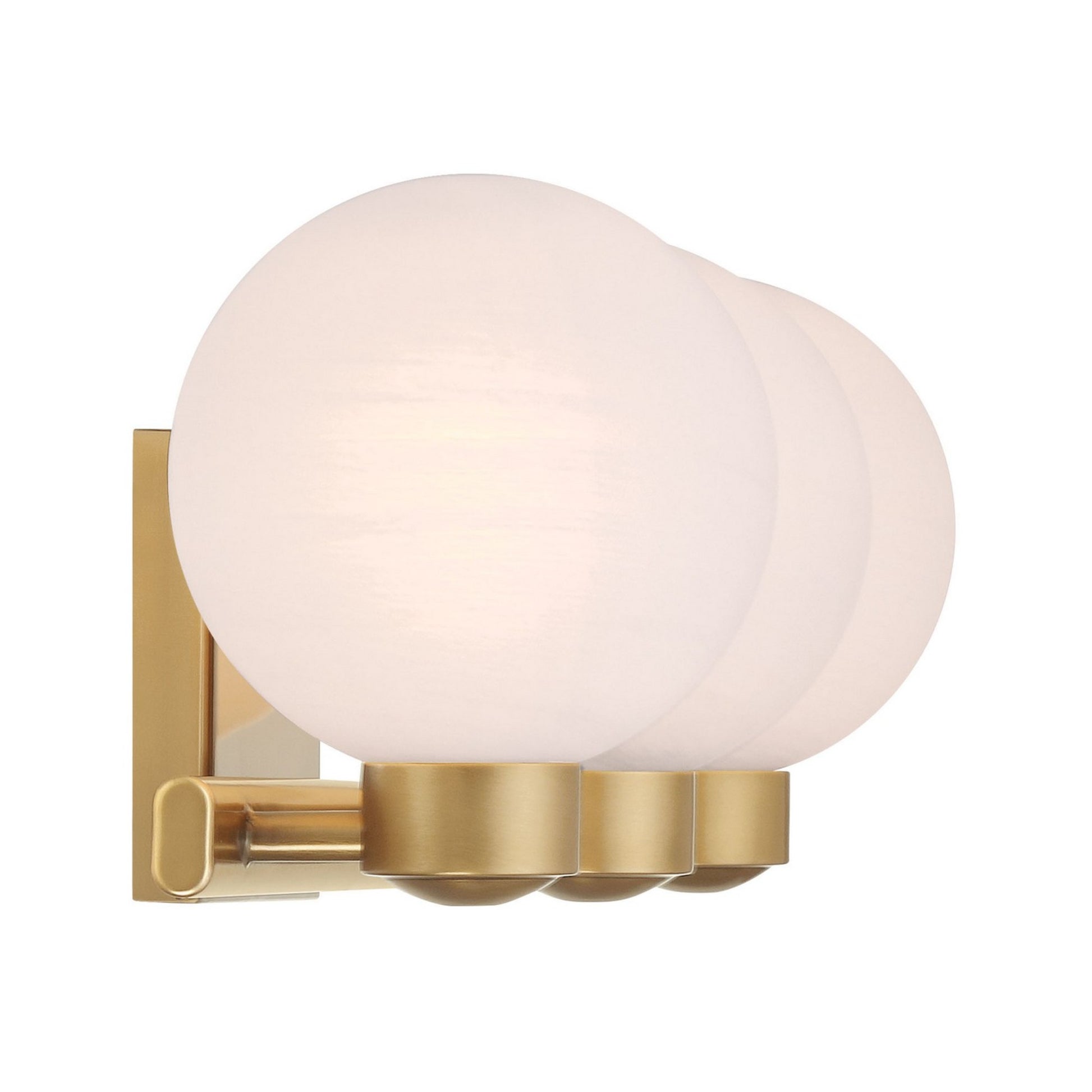 Mooncrest 25" 3-Light Bath Vanity, Legacy Brass Finish - Bees Lighting