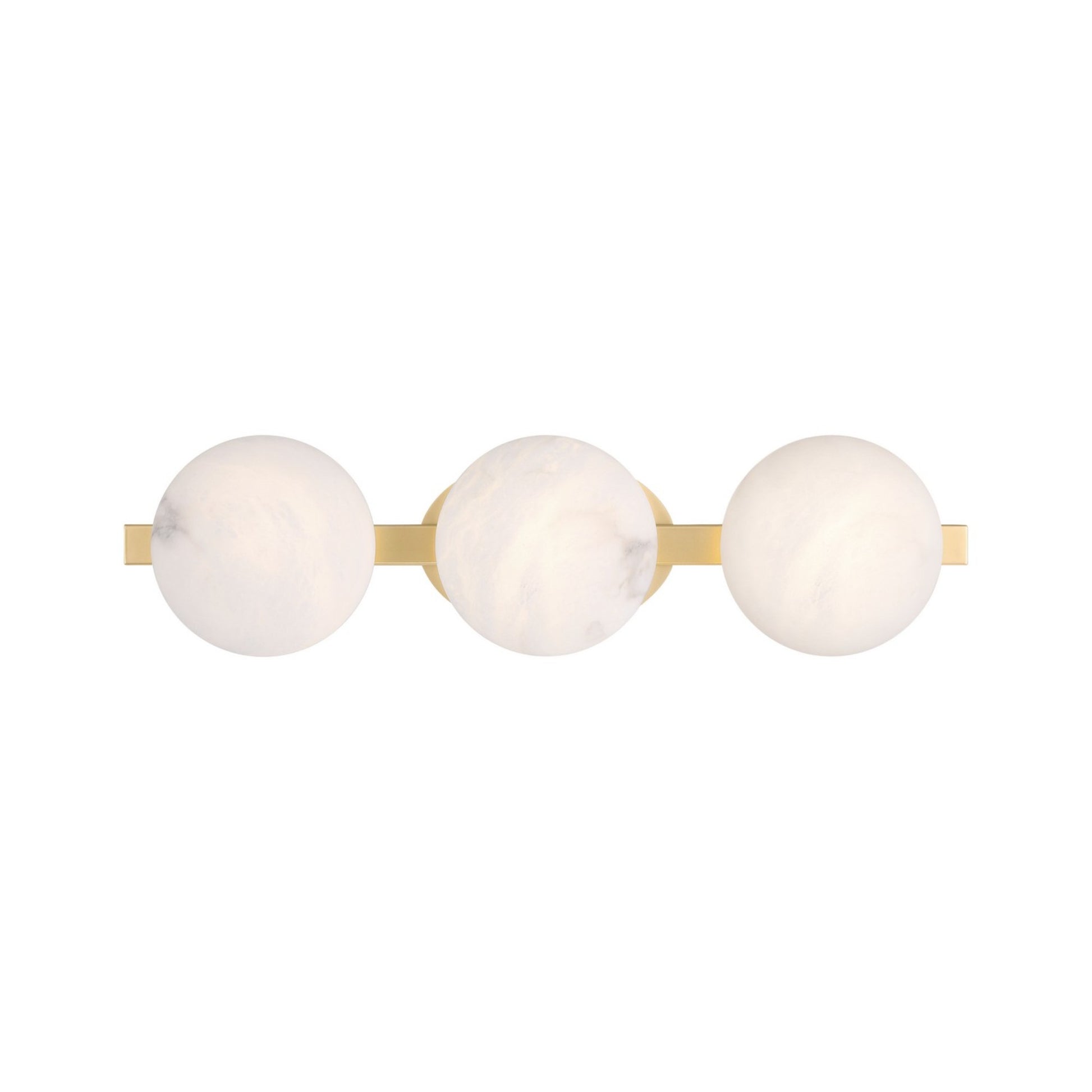 Zill 24" 3-Light LED Bath Light, Lily Gold Finish - Bees Lighting