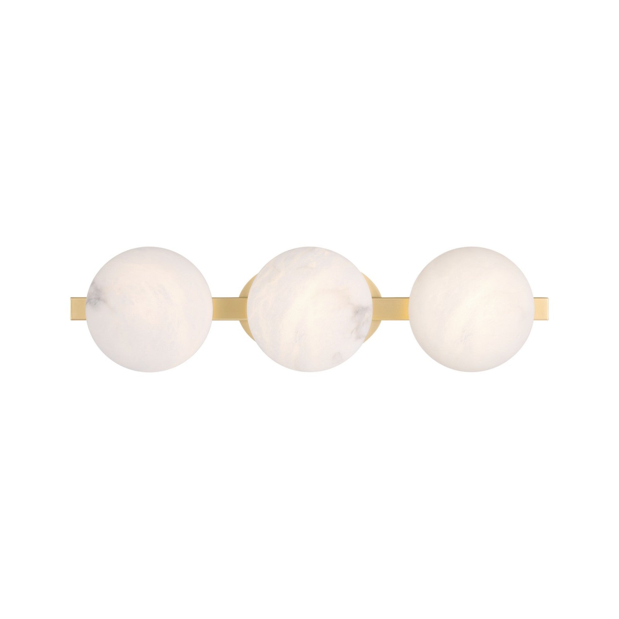 Zill 24" 3-Light LED Bath Light, Lily Gold Finish - Bees Lighting