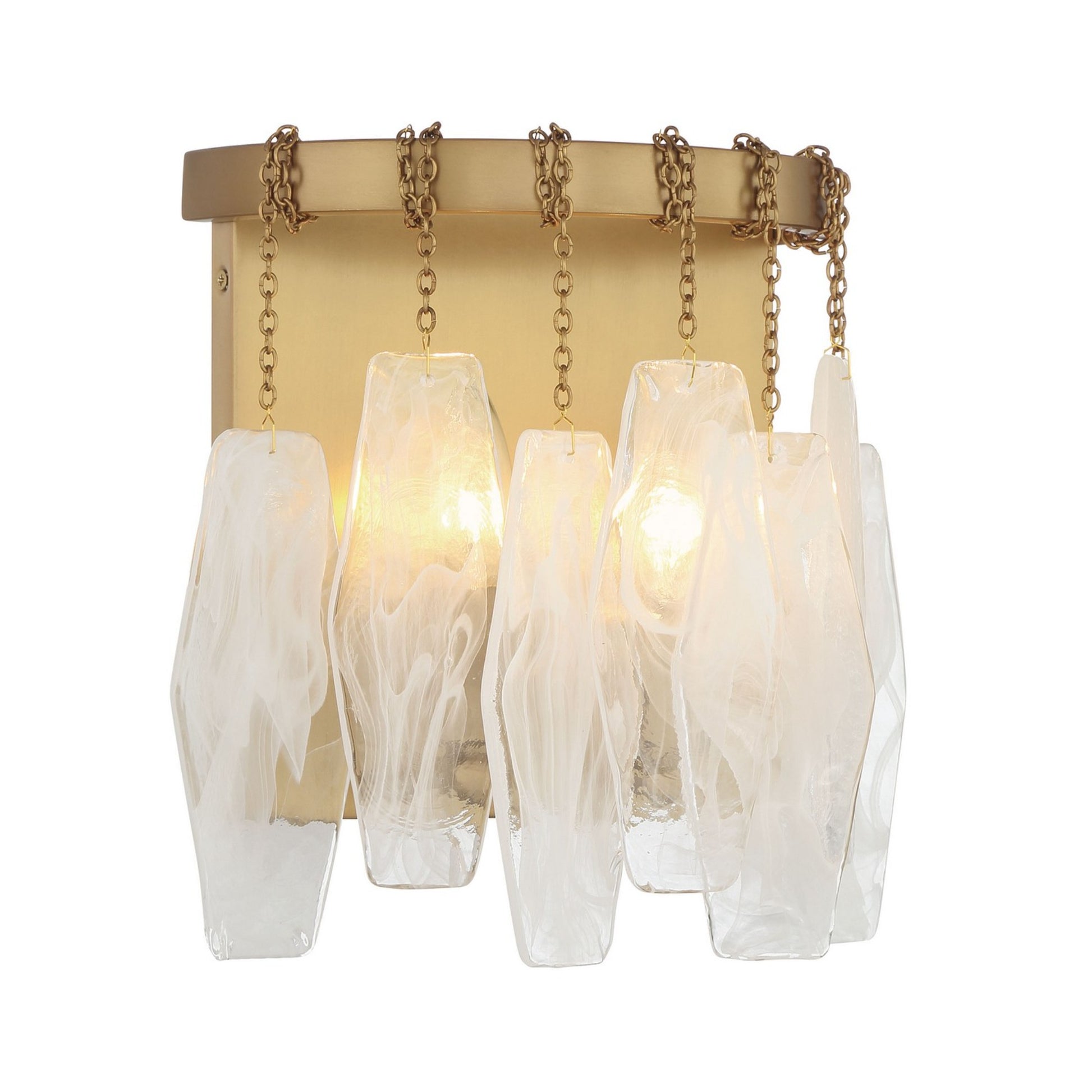 Willow 11" 2-Light Wall Sconce, Legacy Brass Finish - Bees Lighting