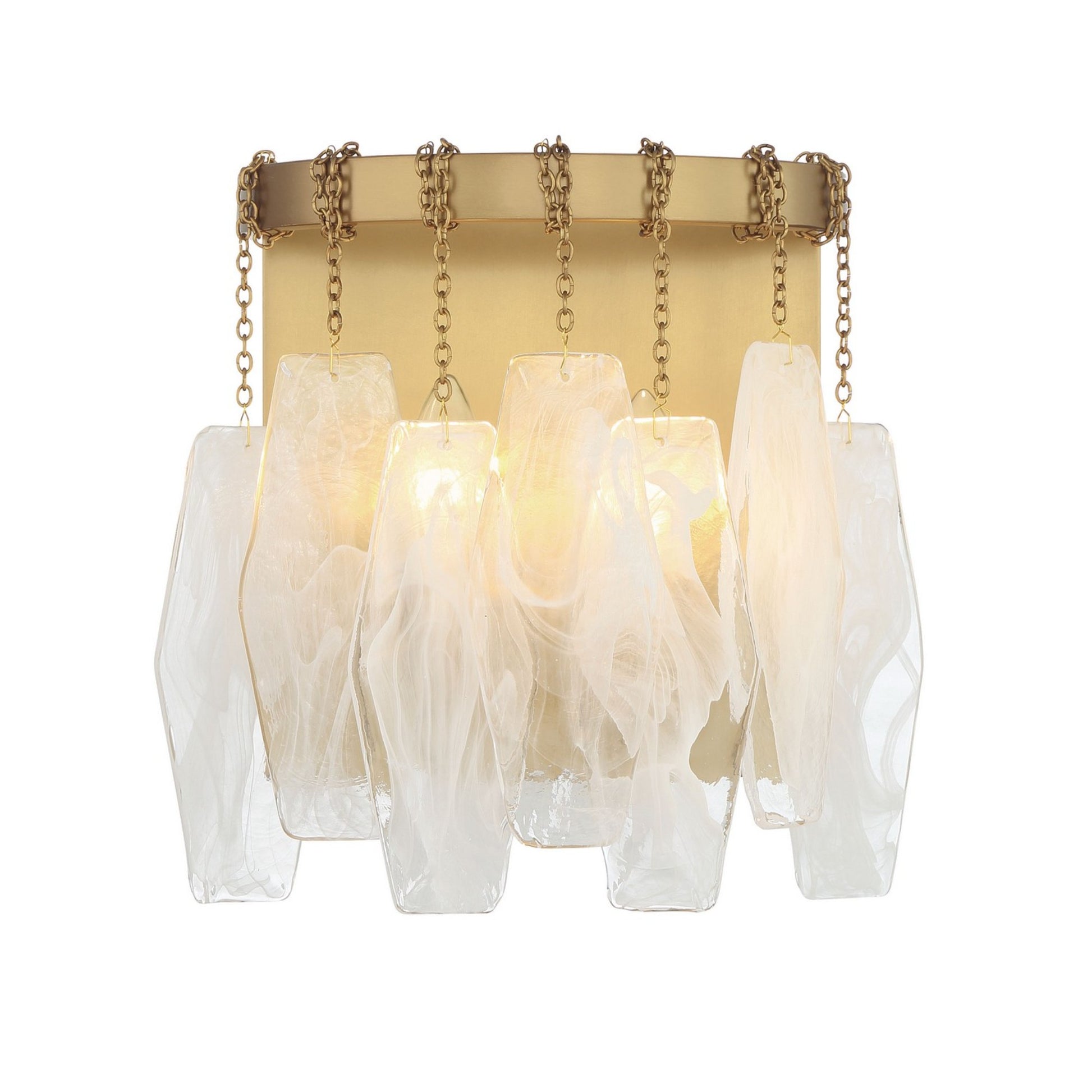 Willow 11" 2-Light Wall Sconce, Legacy Brass Finish - Bees Lighting