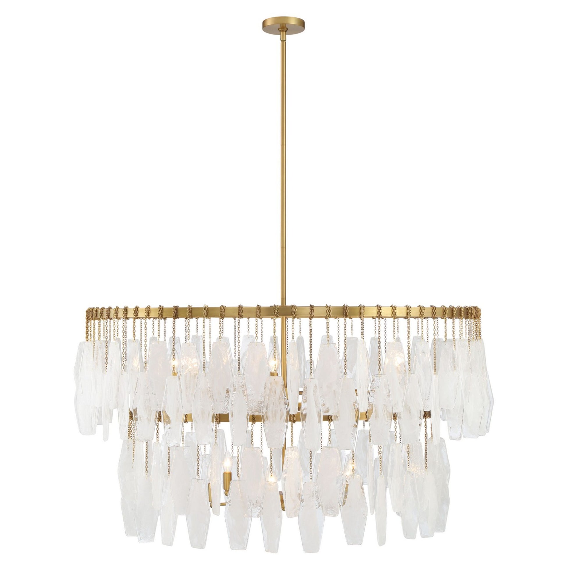 Willow 45" 14-Light Pendant, Legacy Brass Finish - Bees Lighting