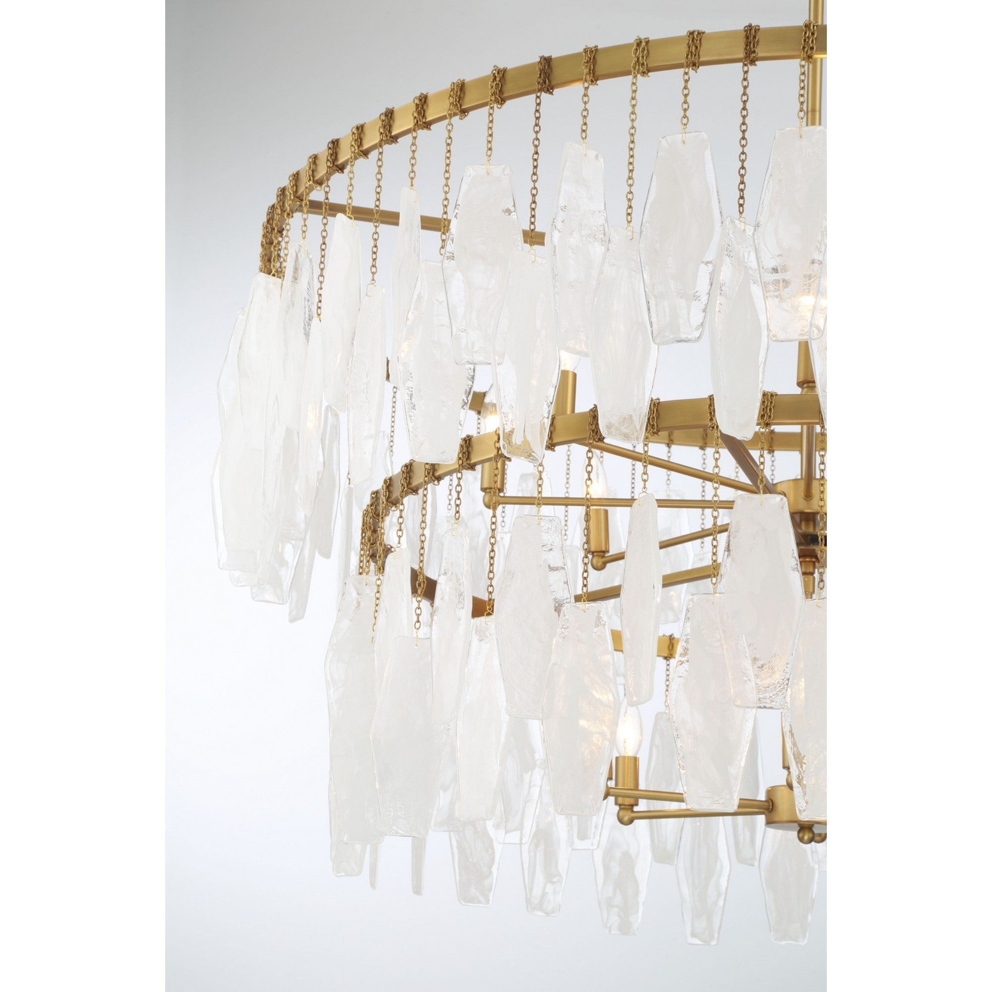 Willow 45" 14-Light Pendant, Legacy Brass Finish - Bees Lighting