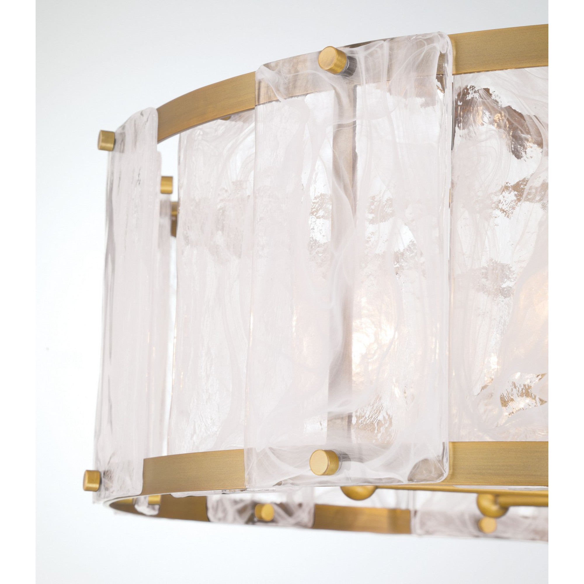 Veil 28" 6-Light Pendant, Legacy Brass Finish - Bees Lighting
